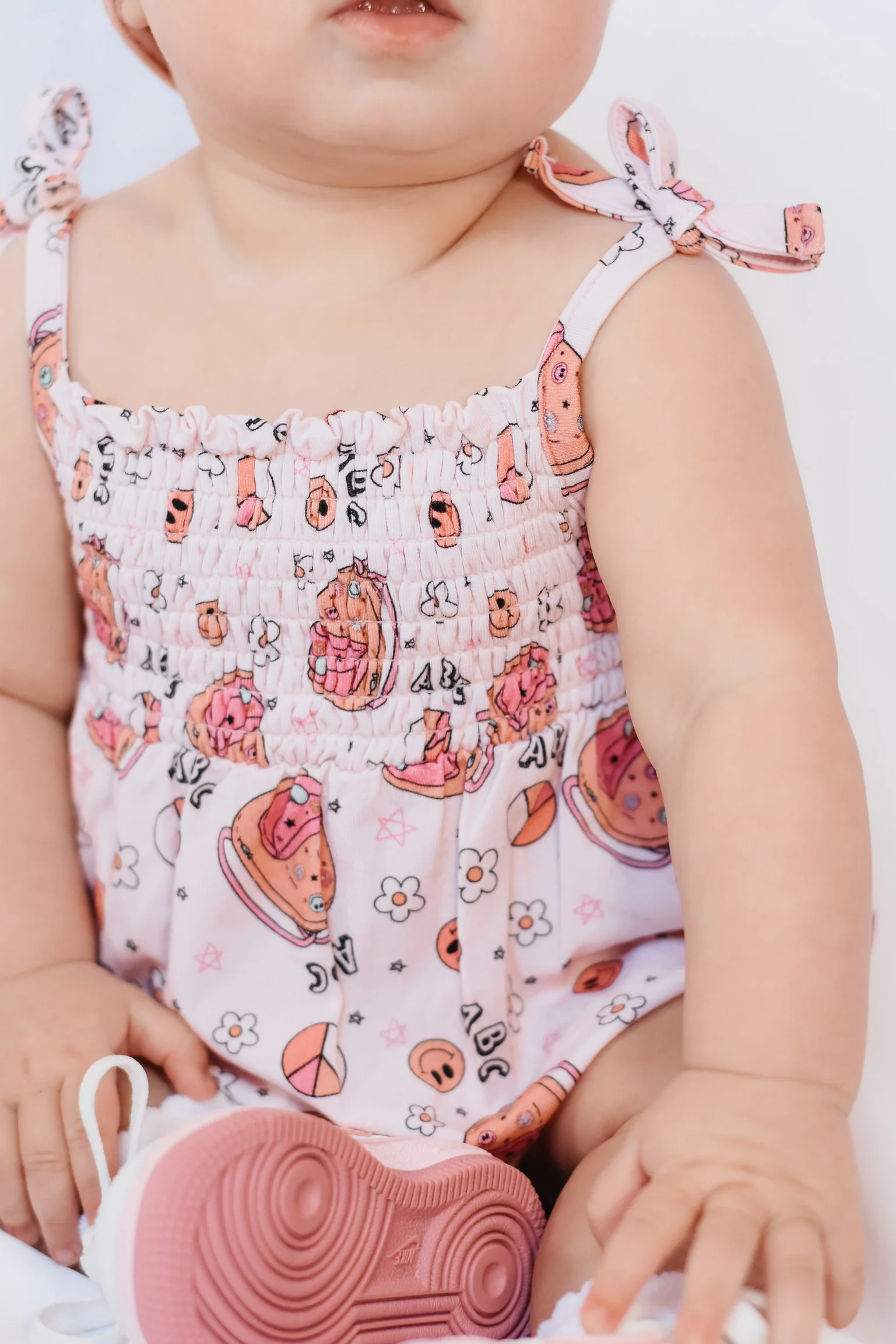 SCHOOL DREAMZZZ SMOCKED BUBBLE ROMPER - Image 4