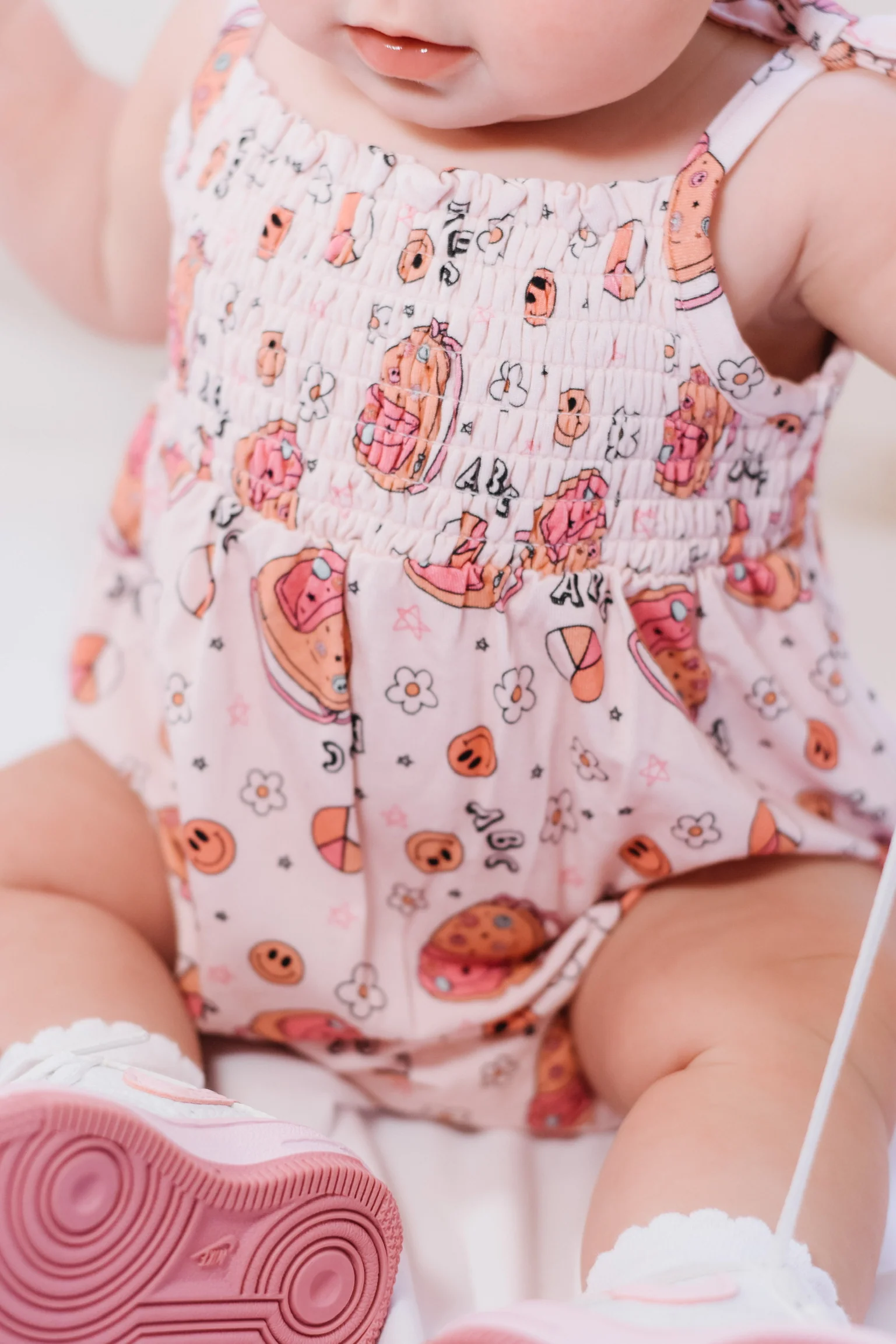 SCHOOL DREAMZZZ SMOCKED BUBBLE ROMPER - Image 5