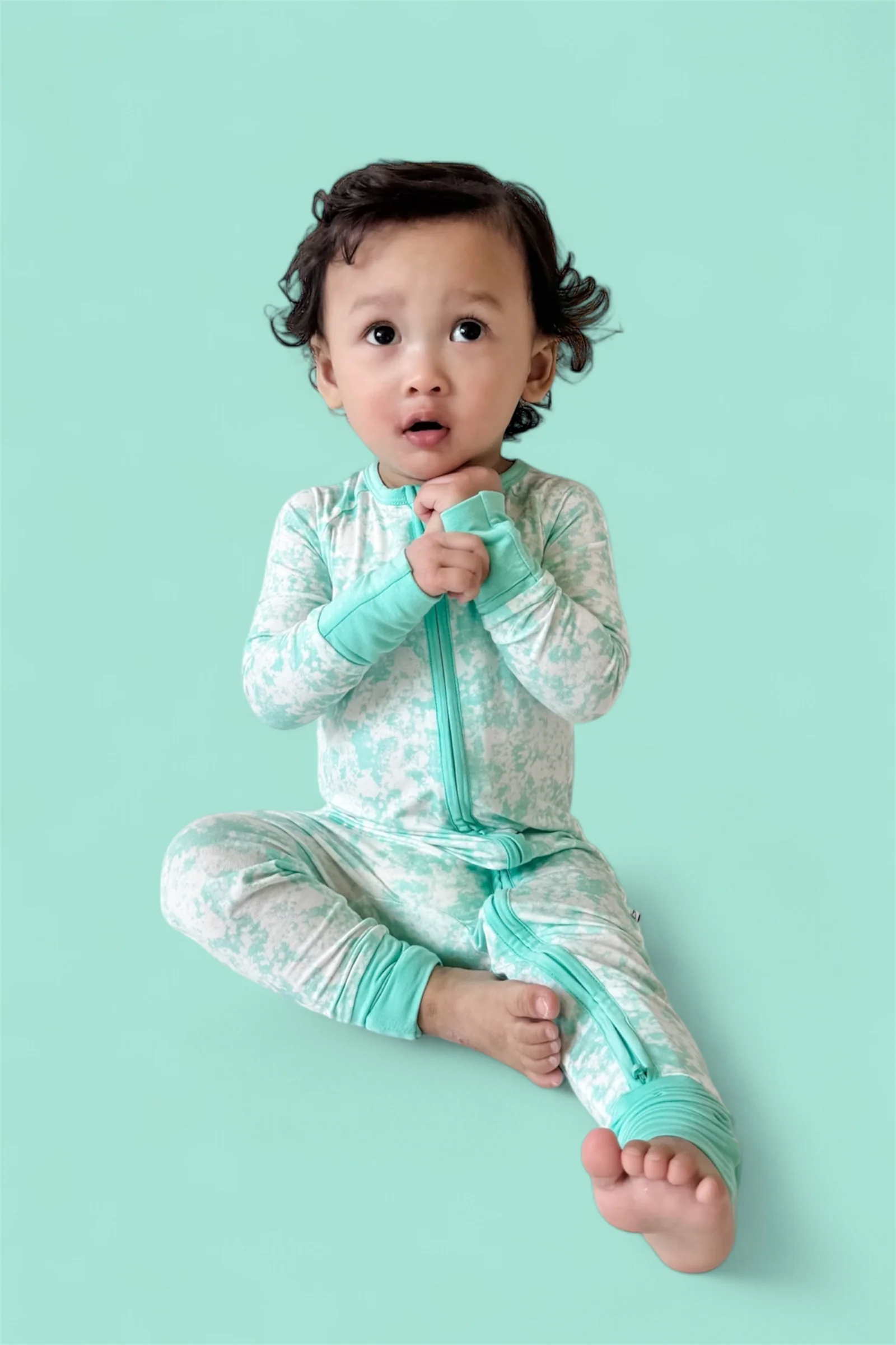 SEAFOAM TIE DYE DREAM ROMPER - Image 11