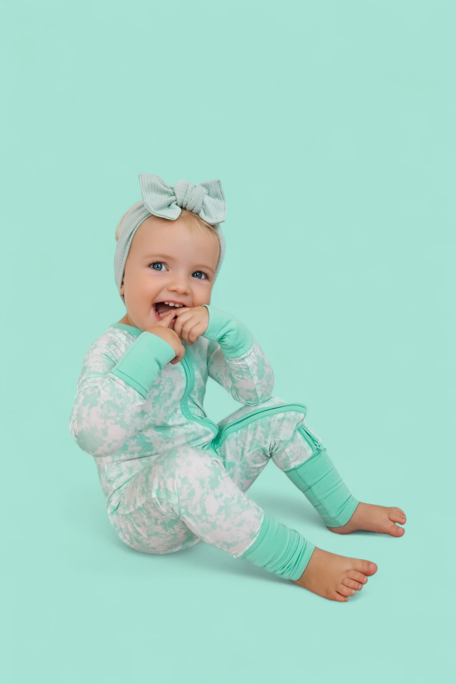 SEAFOAM TIE DYE DREAM ROMPER - Image 16