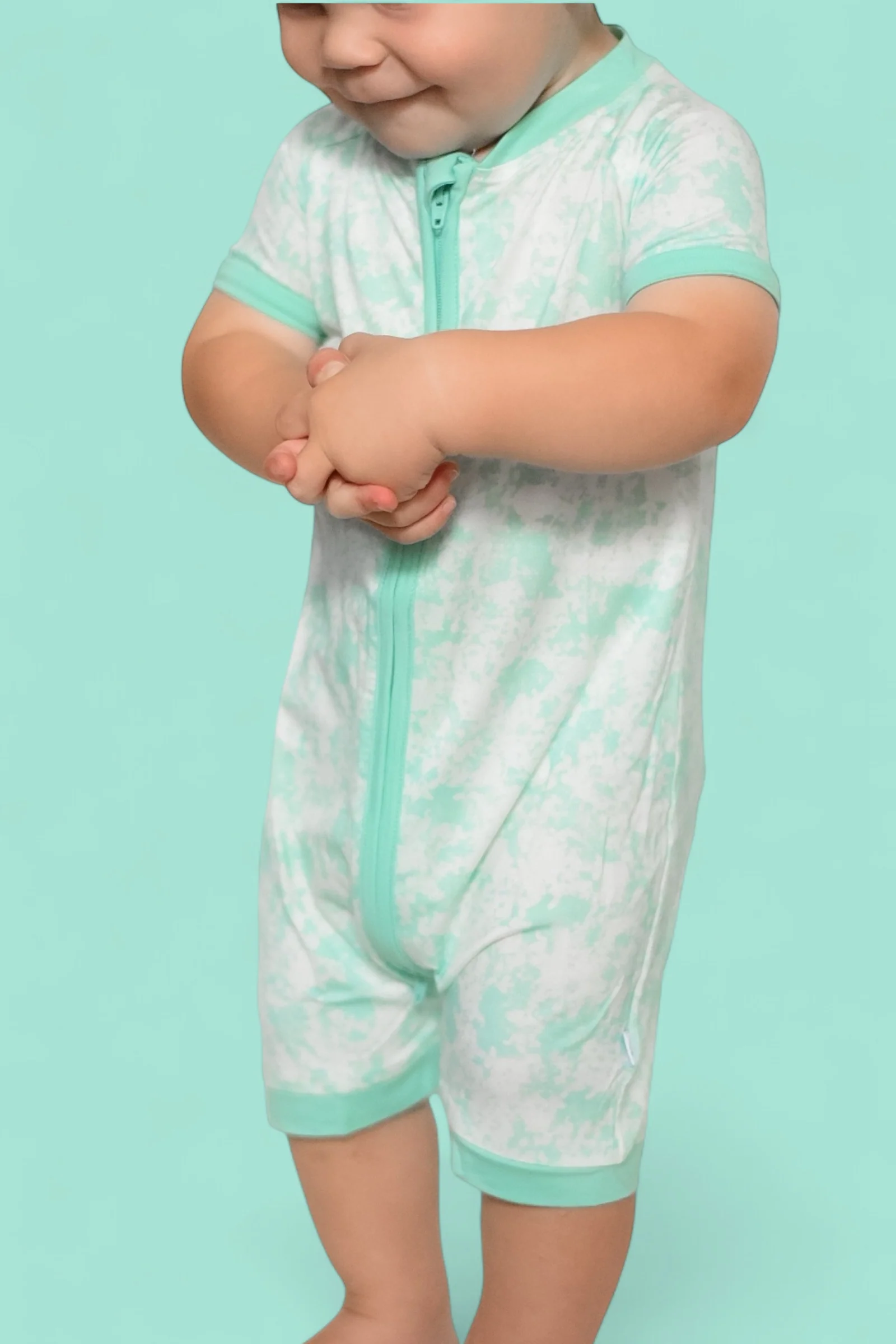 SEAFOAM TIE DYE DREAM SHORTIE - Image 3