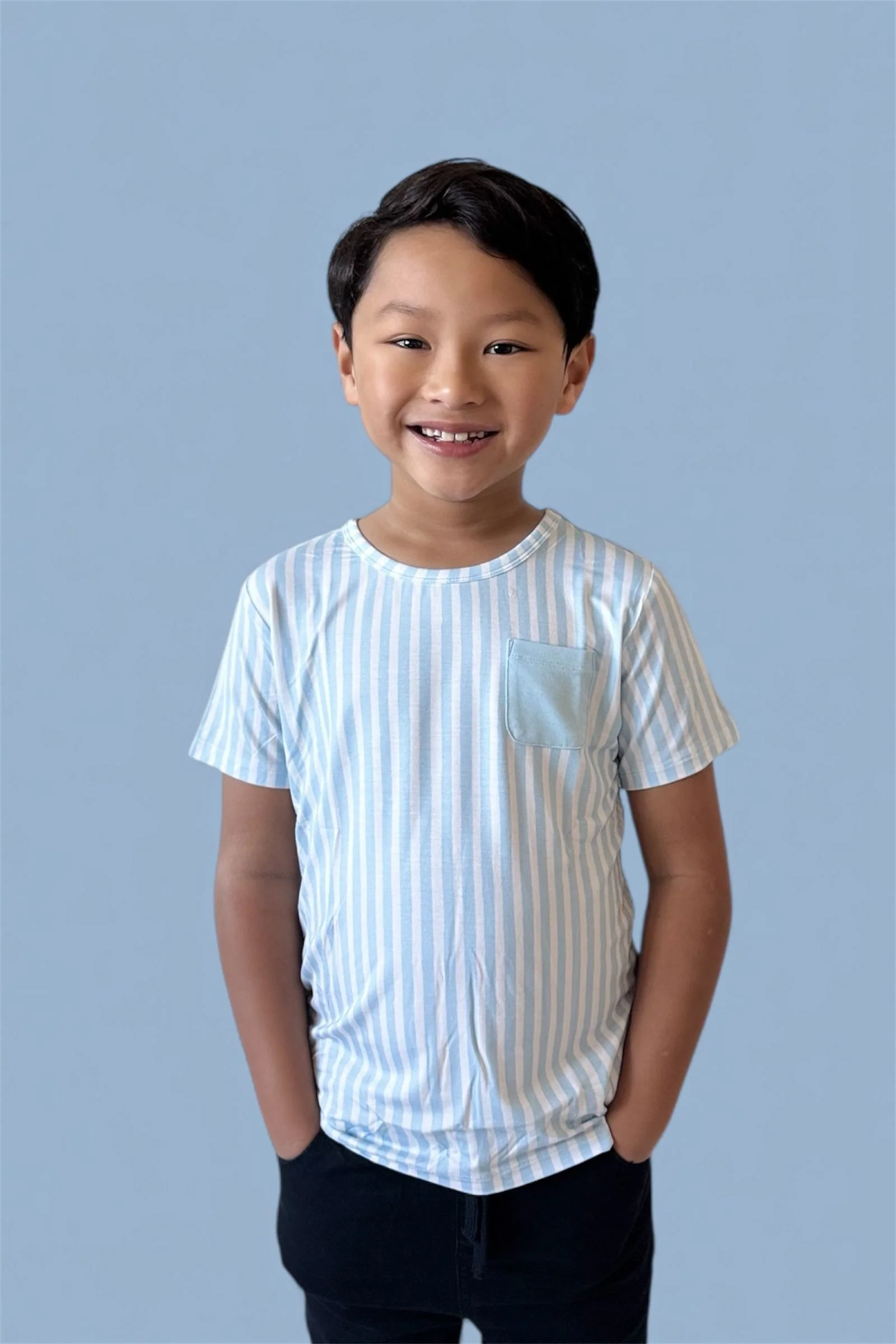 SEASIDE STRIPE DREAM POCKET TEE
