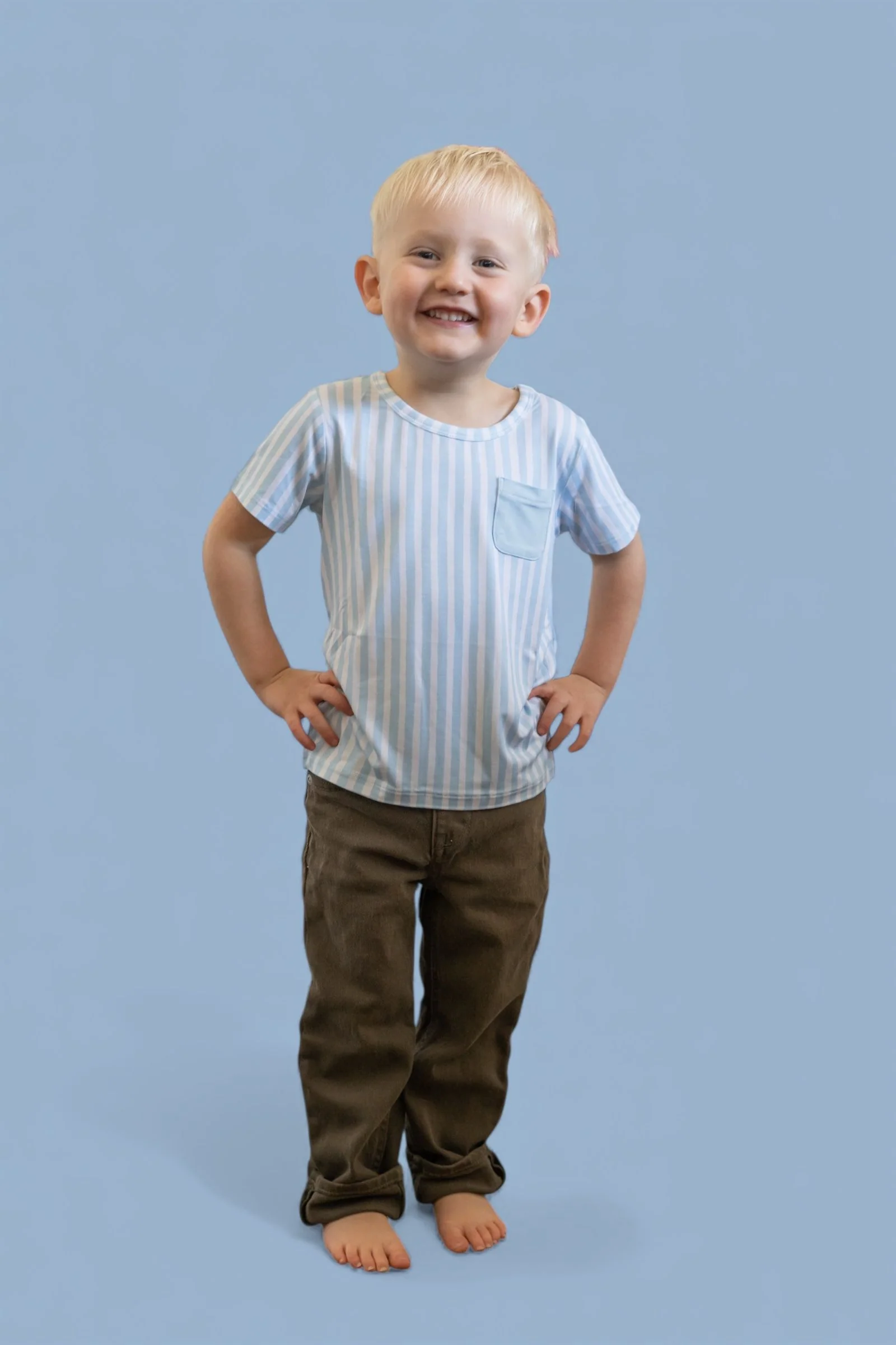 SEASIDE STRIPE DREAM POCKET TEE - Image 3