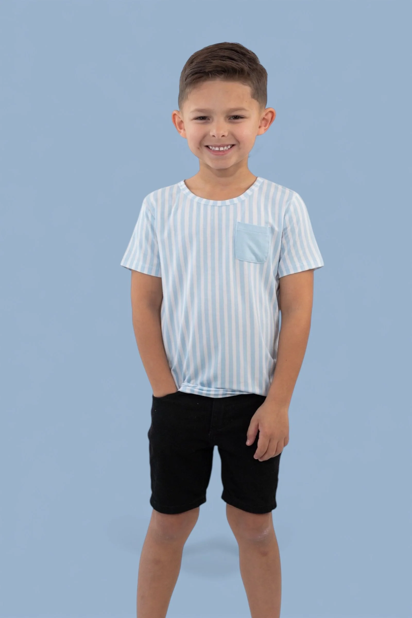 SEASIDE STRIPE DREAM POCKET TEE - Image 4