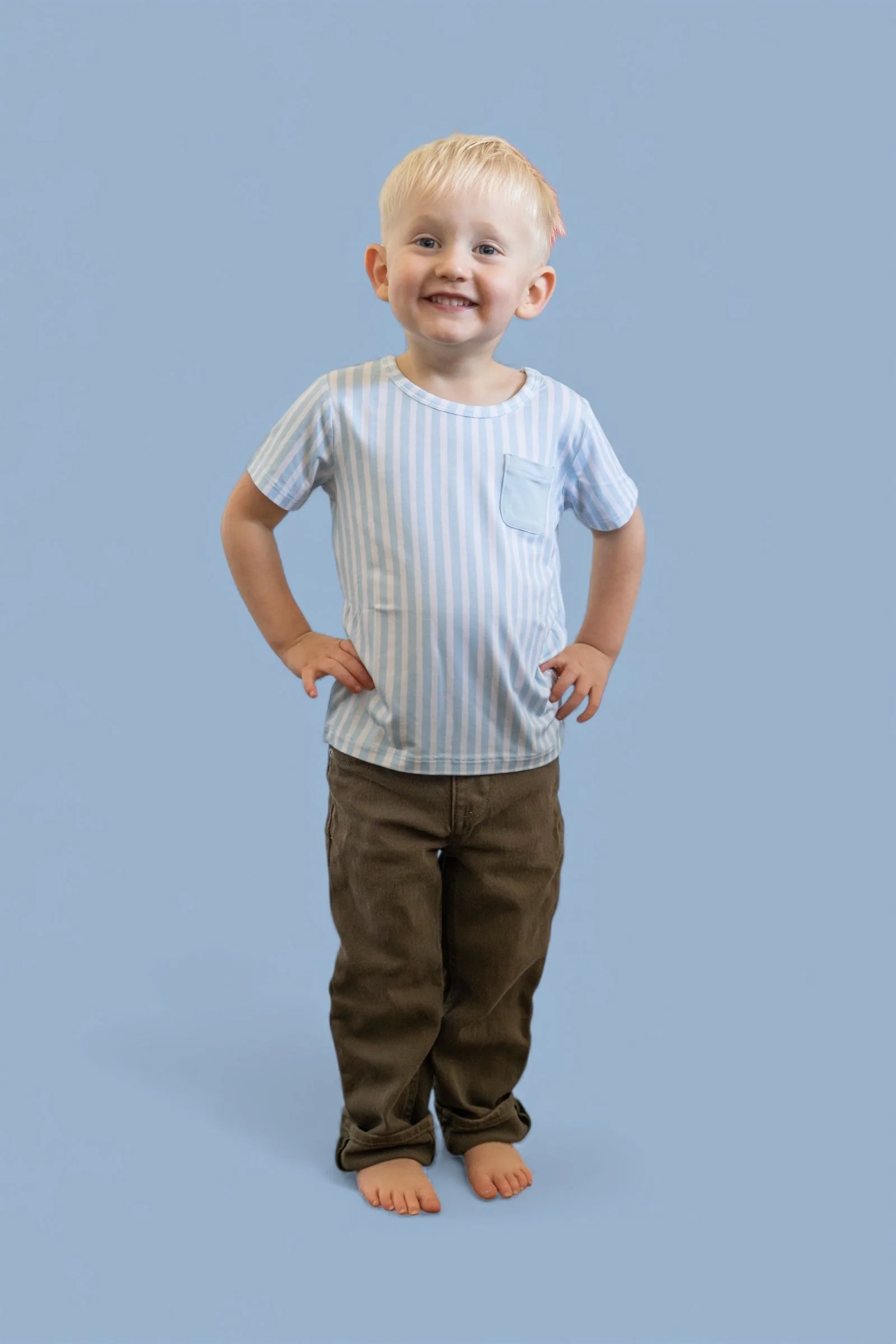 SEASIDE STRIPE DREAM POCKET TEE - Image 9
