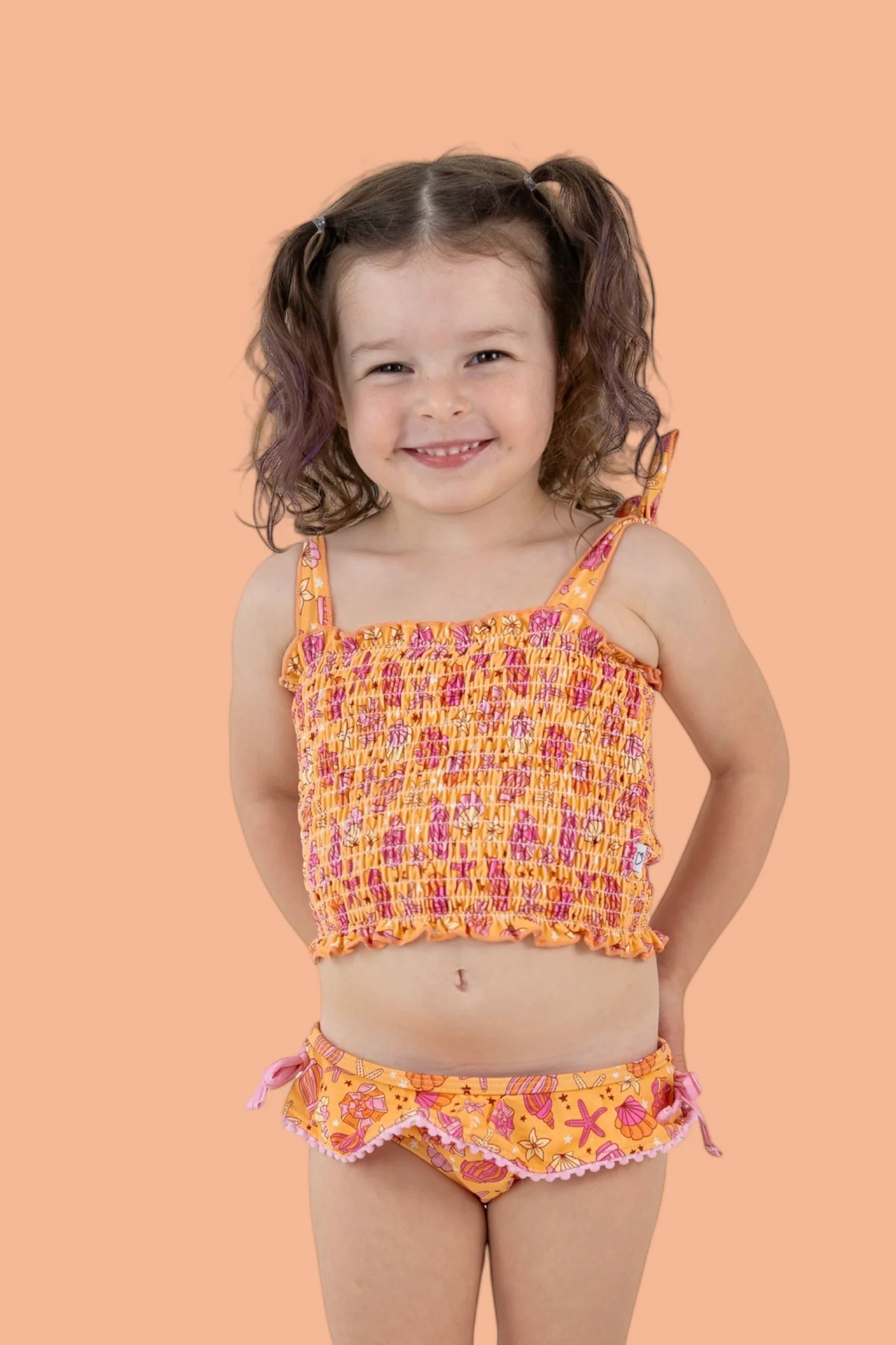 SHELLO SUMMER DREAM SMOCKED TANKINI TWO PIECE SWIM SUIT - Image 11