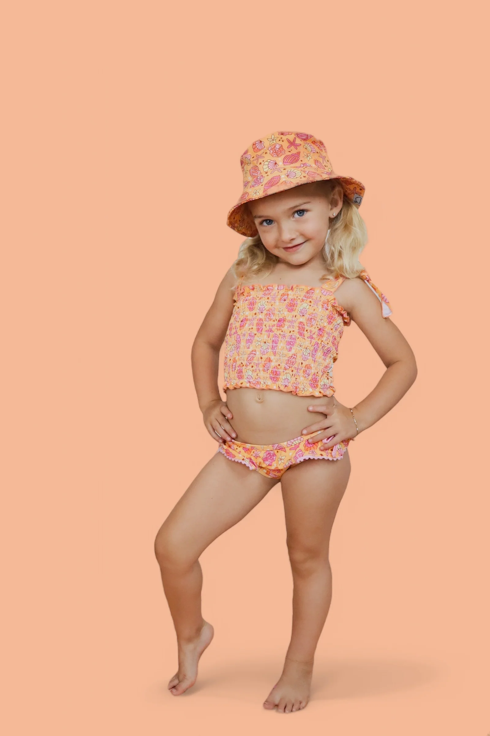SHELLO SUMMER DREAM SMOCKED TANKINI TWO PIECE SWIM SUIT - Image 6