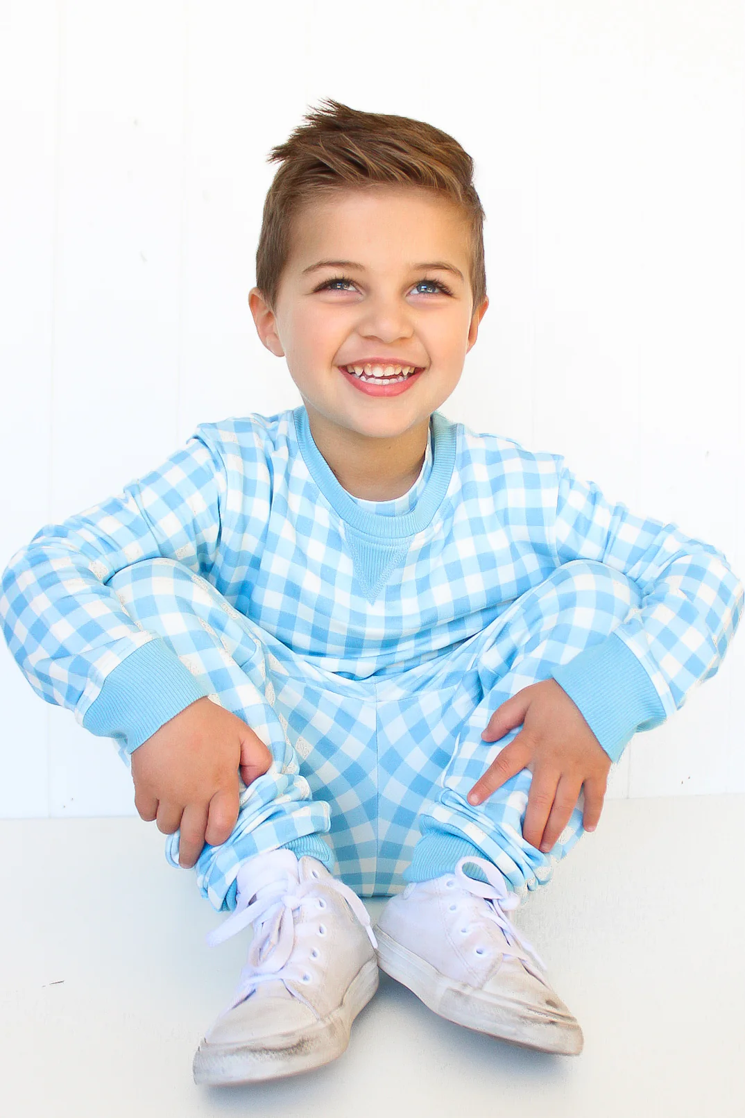 SKY BLUE GINGHAM DREAM PULLOVER - Image 8