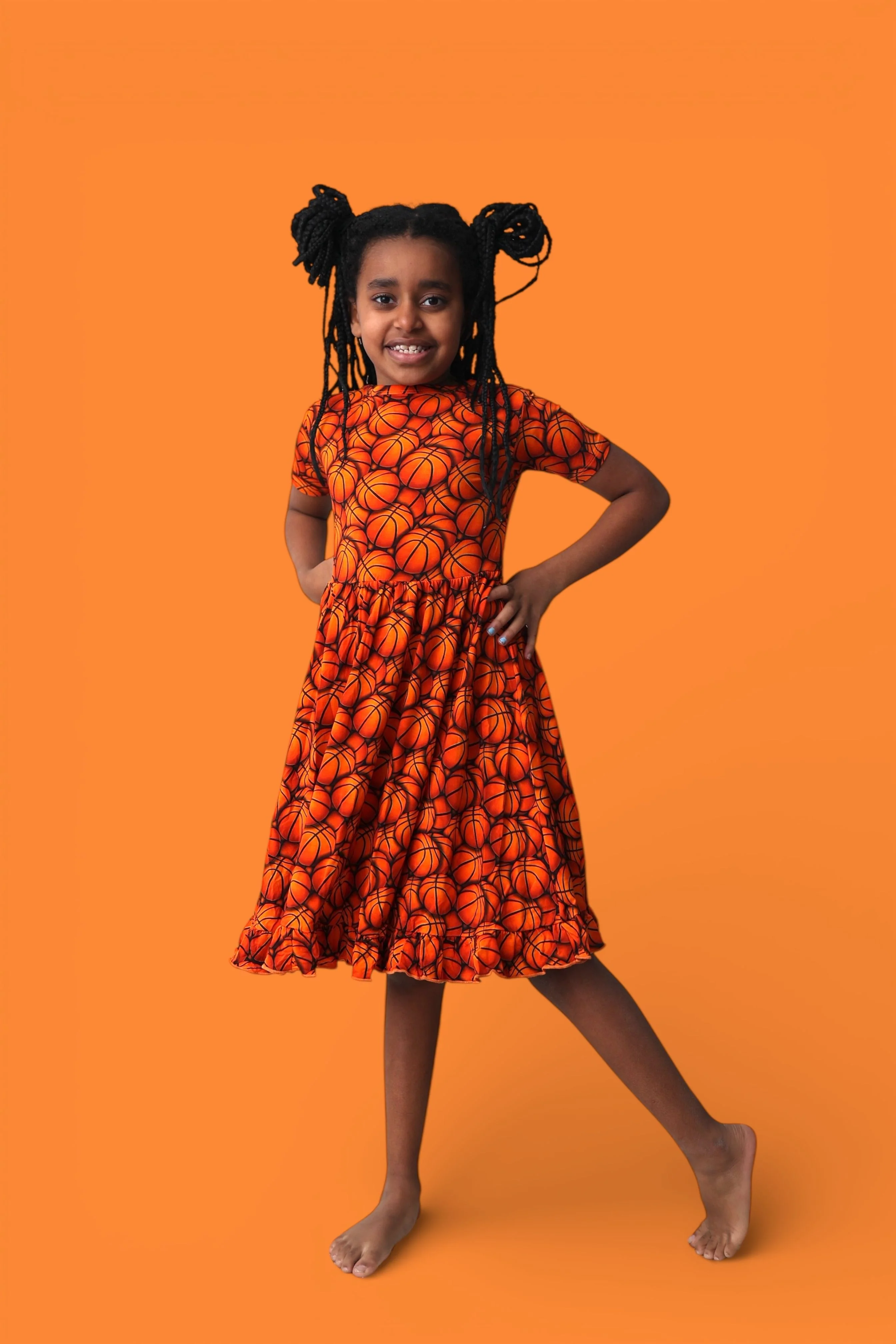 SLAM DUNK SQUAD DREAM RUFFLE DRESS - Image 4