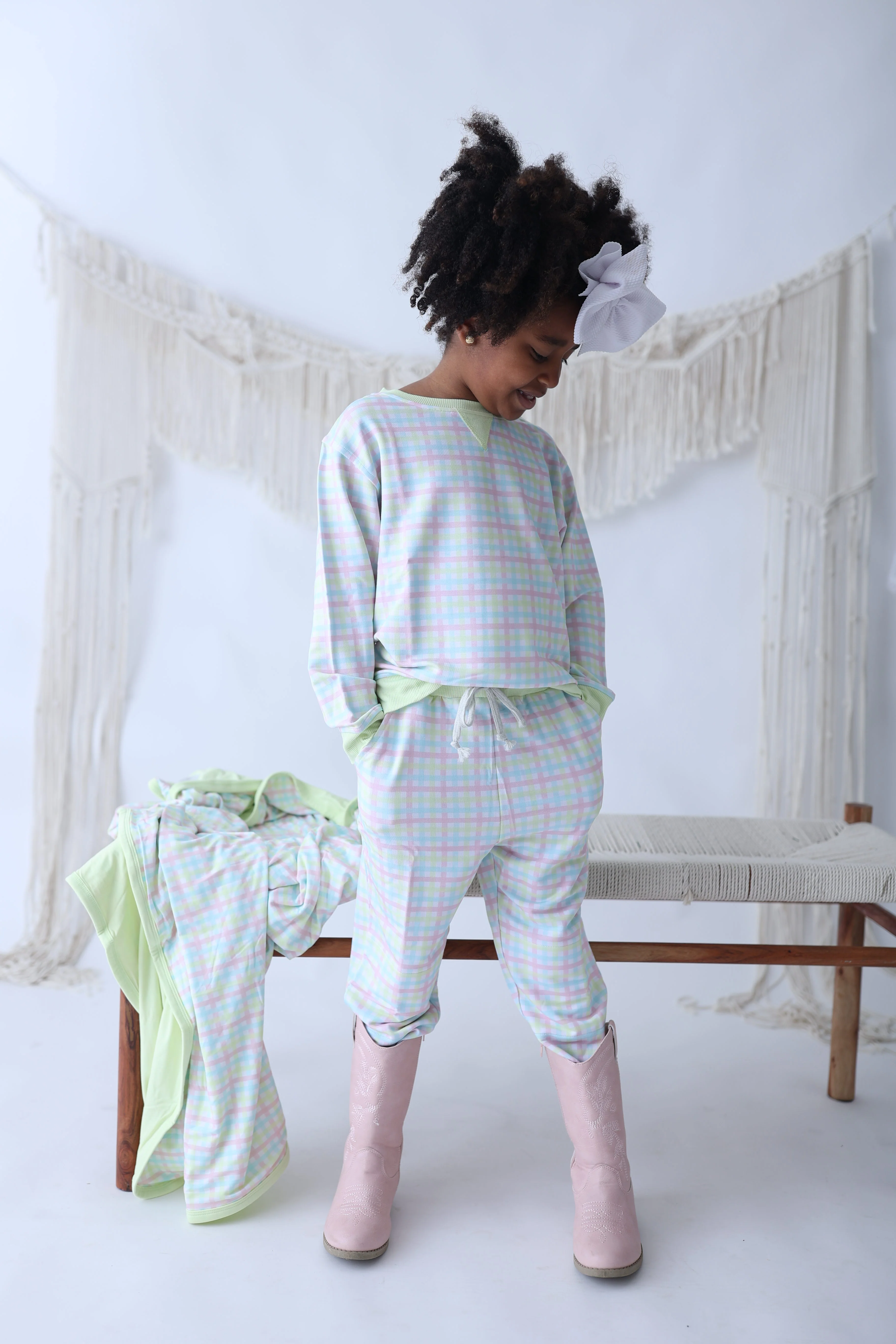 SPRING GINGHAM DREAM JOGGER - Image 2