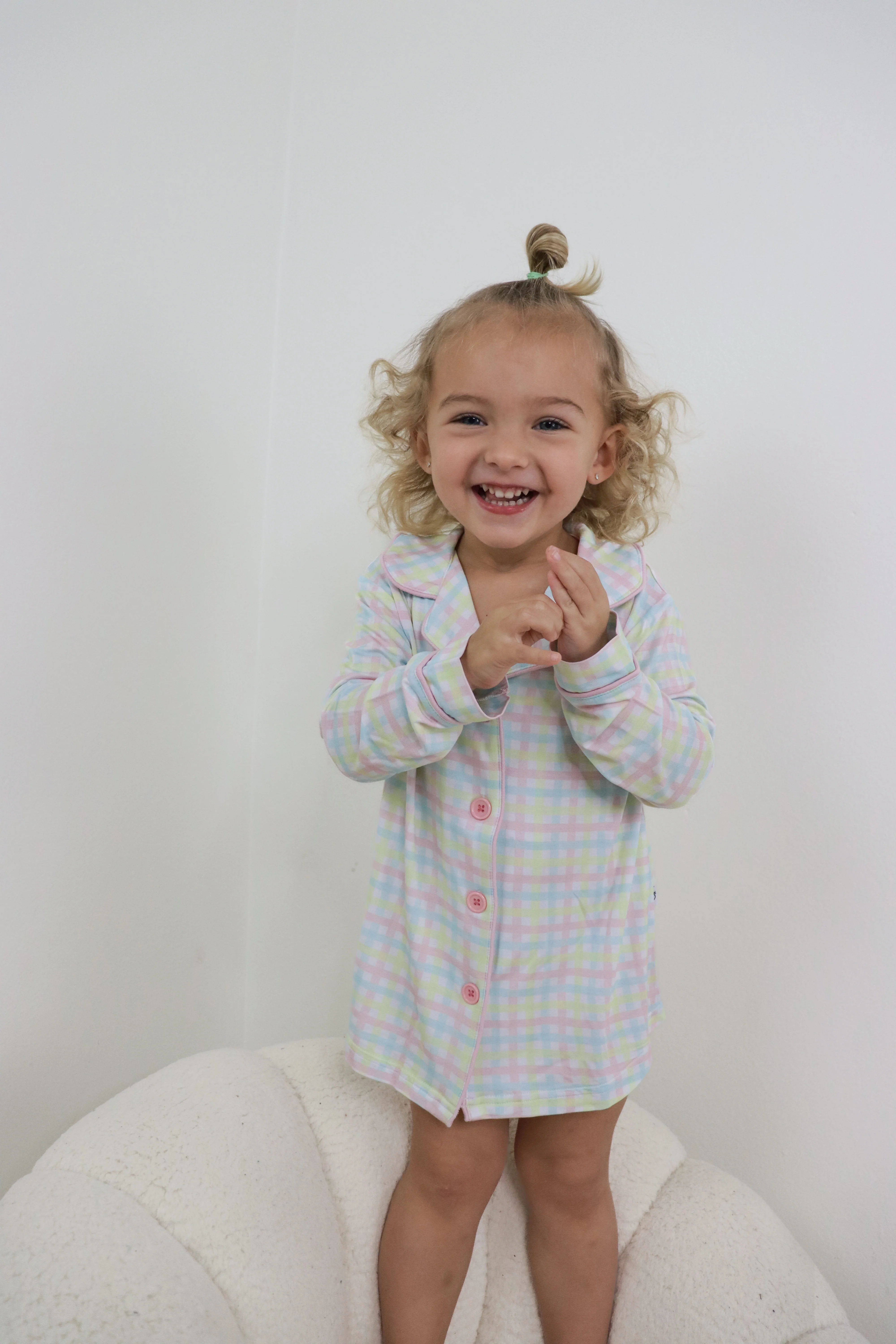 SPRING GINGHAM GIRL'S DREAM GOWN - Image 4