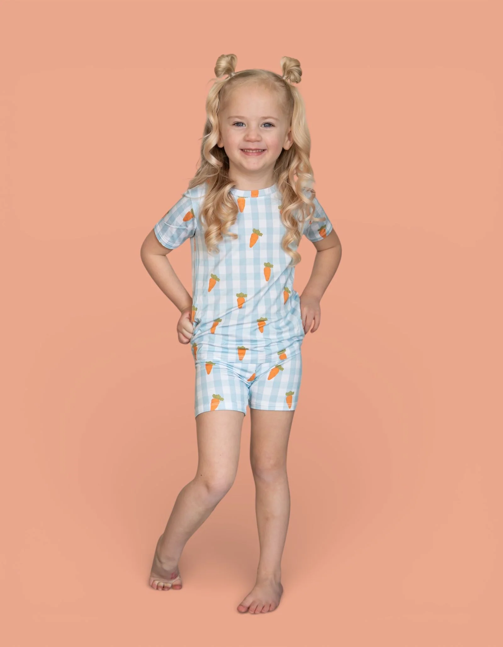 SPRING HARVEST CHECK DREAM SHORT SET