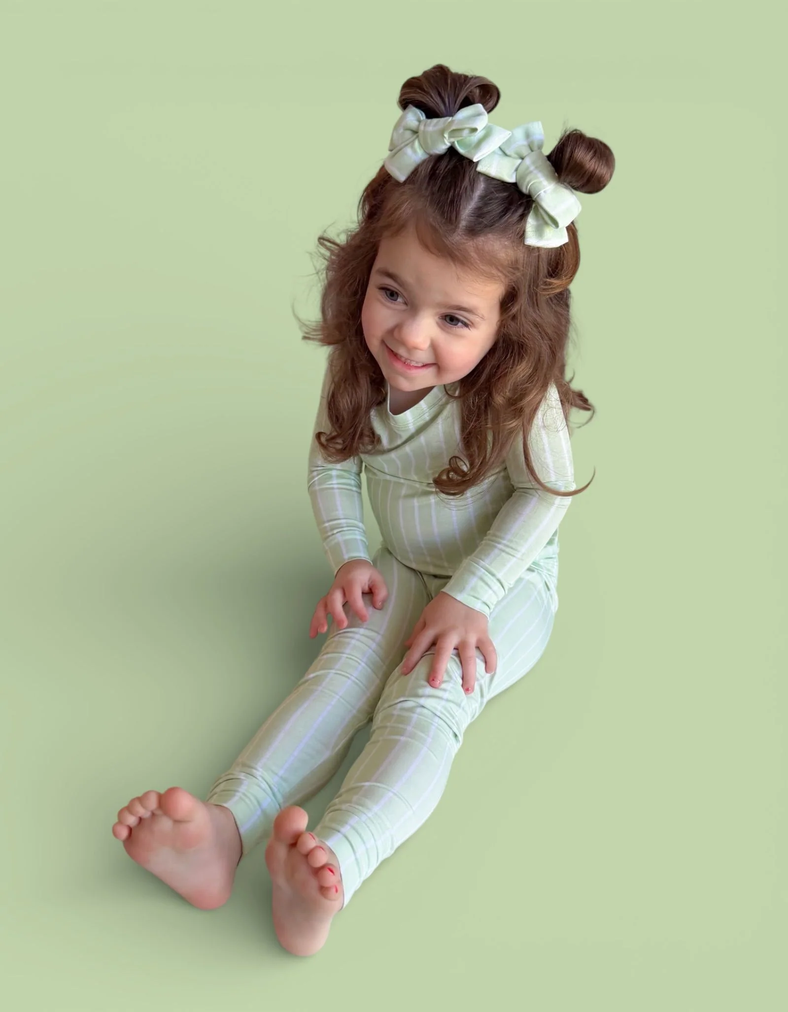 SPRINGTIME STRIPE DREAM BOW HAIR CLIPS - Image 4