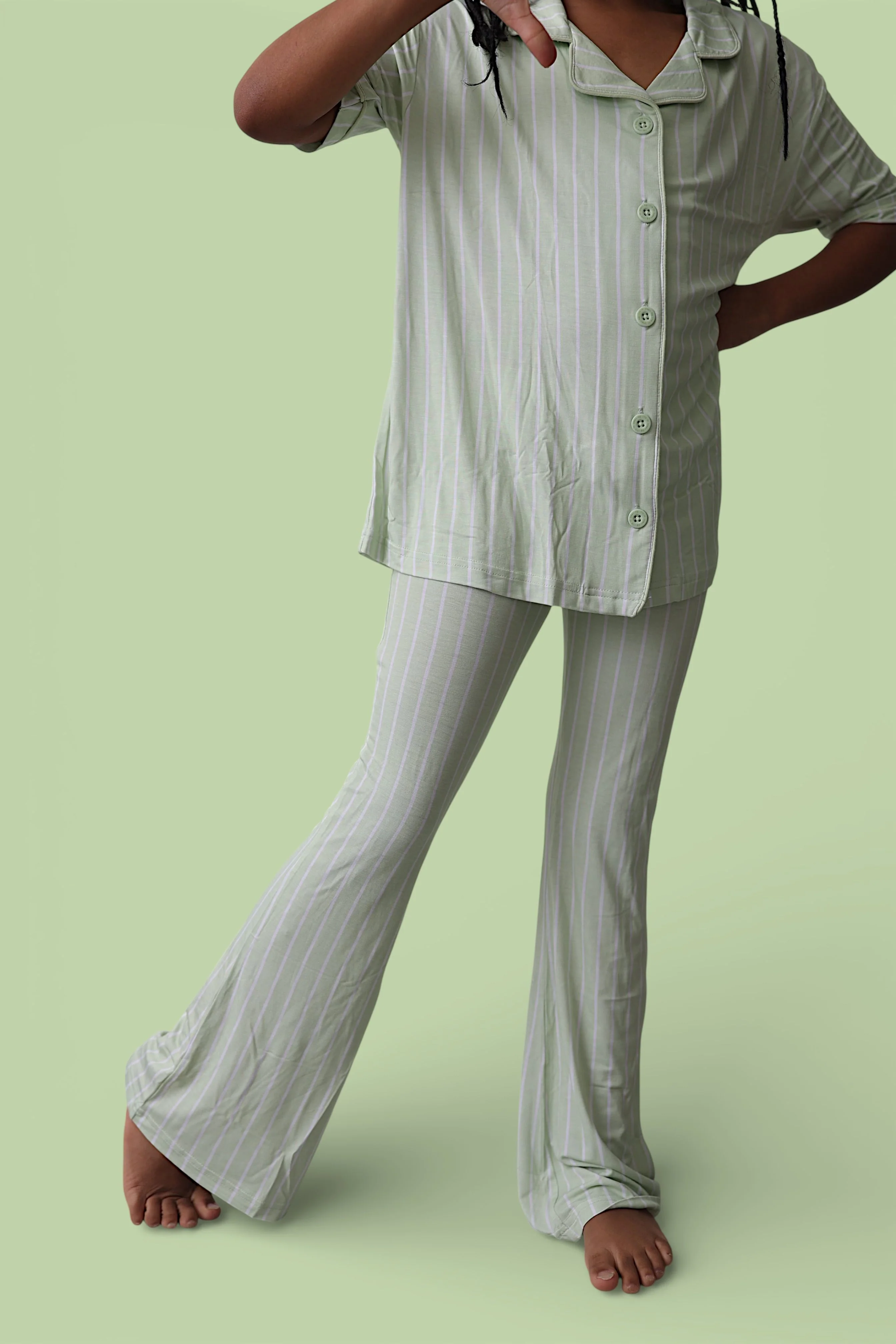 SPRINGTIME STRIPE DREAM GIRL'S FLARE SET - Image 5