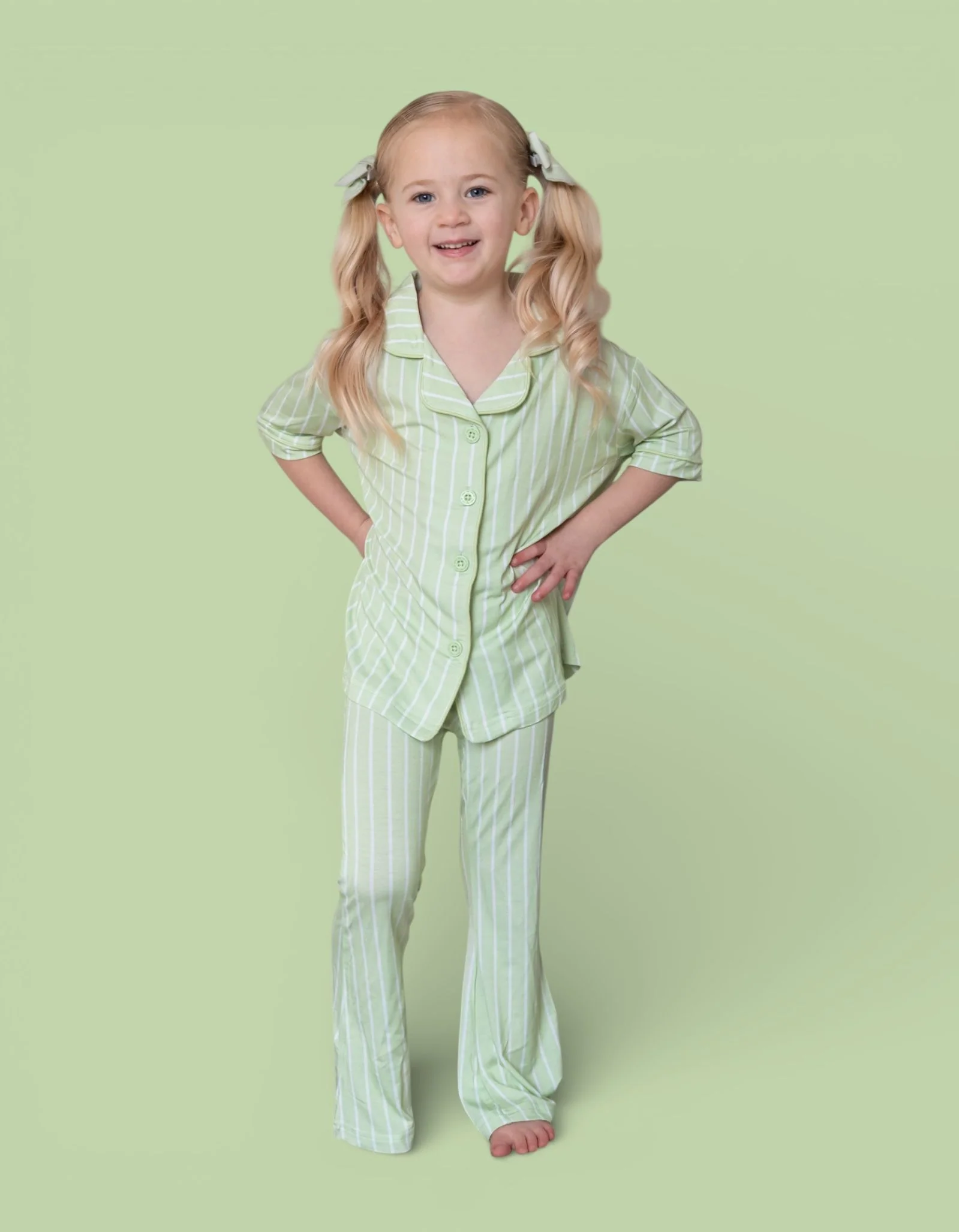 SPRINGTIME STRIPE DREAM GIRL'S FLARE SET - Image 6