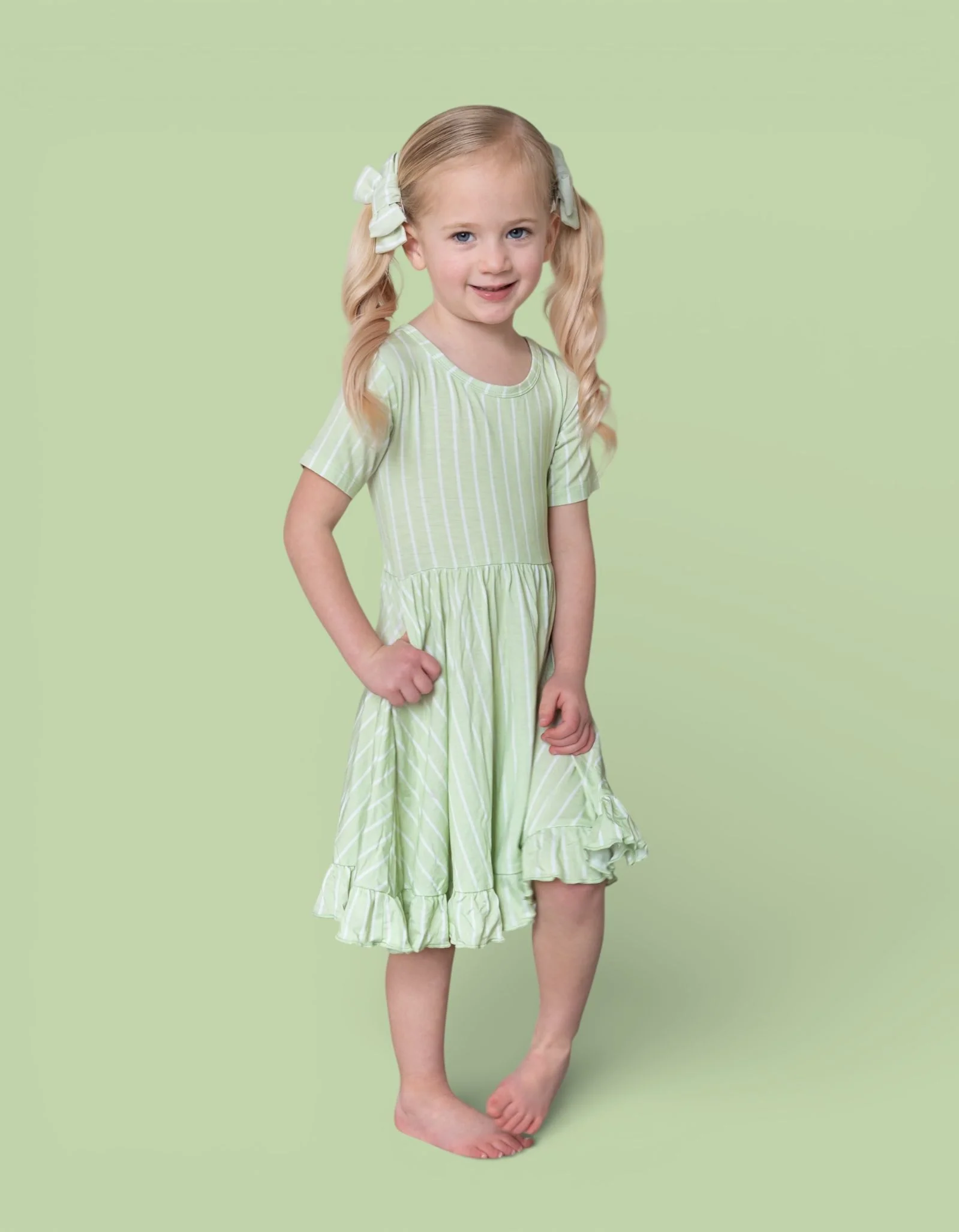 SPRINGTIME STRIPE DREAM RUFFLE DRESS - Image 10