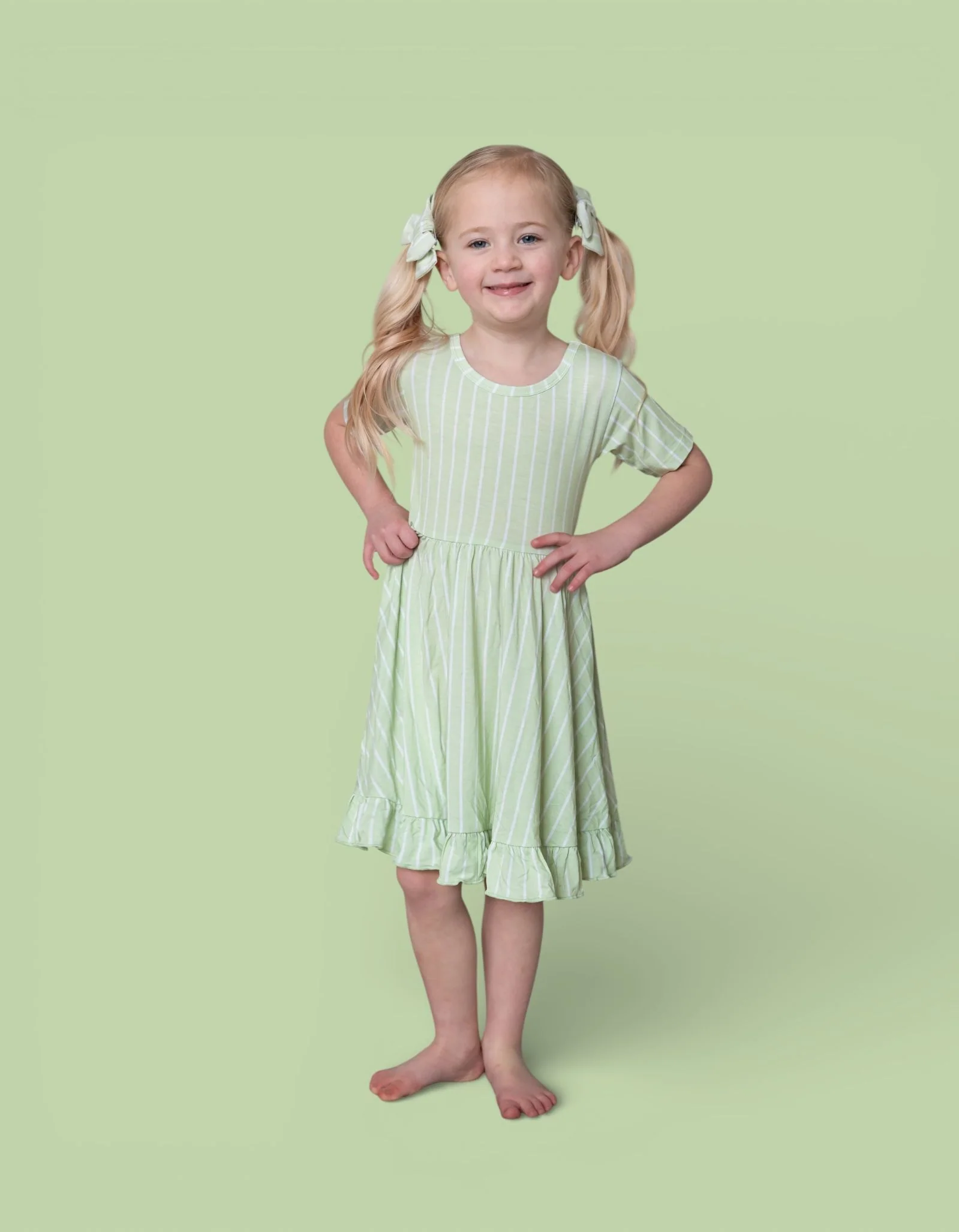SPRINGTIME STRIPE DREAM RUFFLE DRESS - Image 12