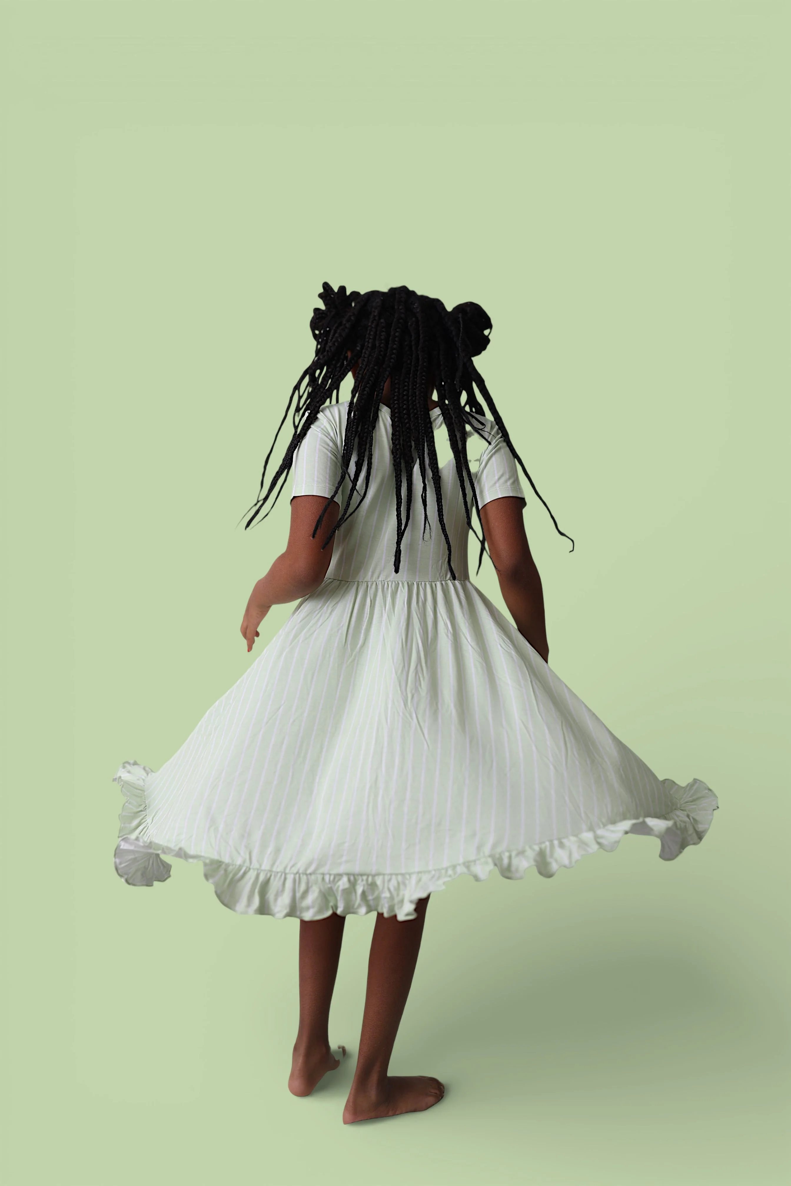 SPRINGTIME STRIPE DREAM RUFFLE DRESS - Image 13