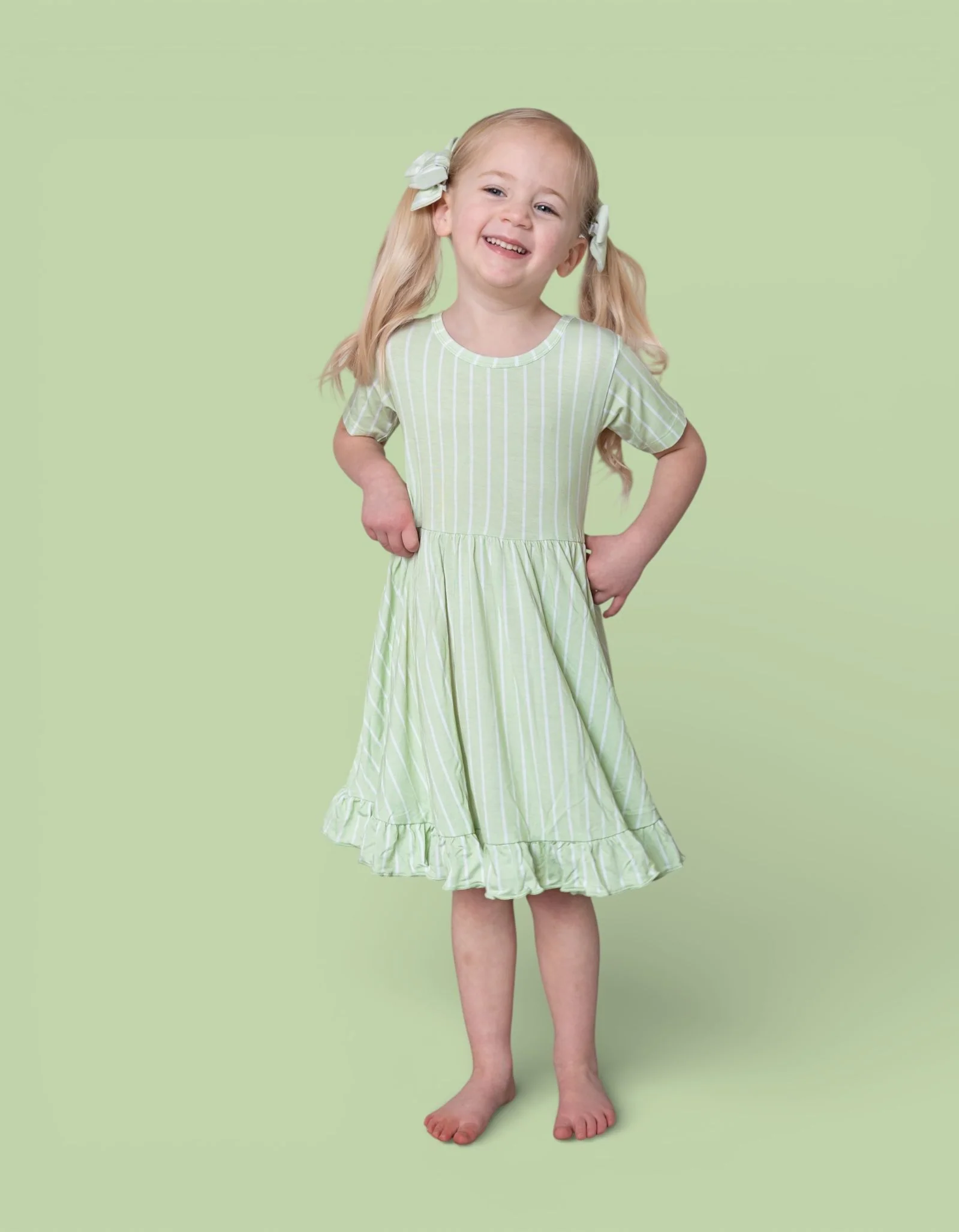 SPRINGTIME STRIPE DREAM RUFFLE DRESS - Image 5