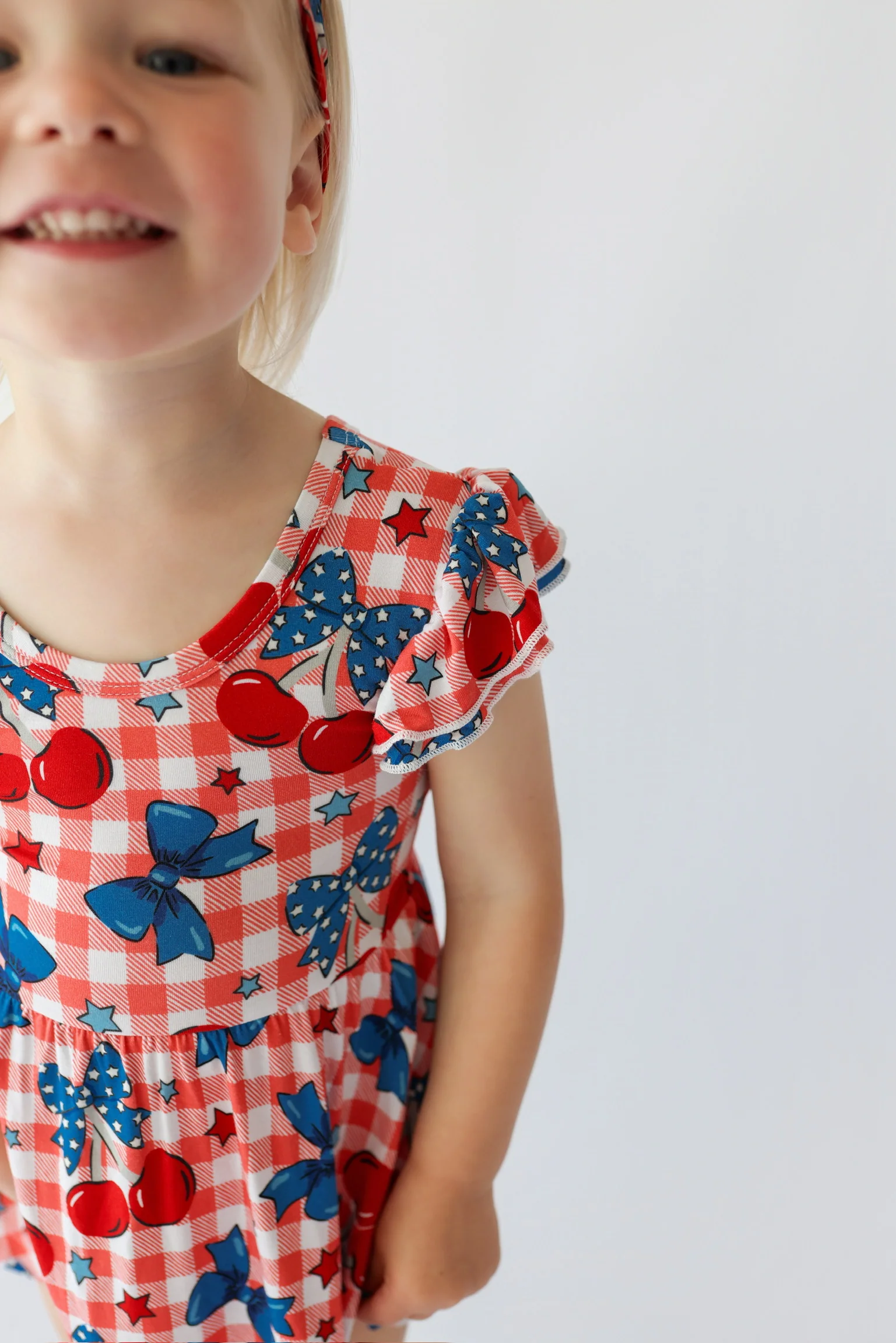 STAR-SPANGLED CHERRIES DREAM CAP SLEEVE BODYSUIT DRESS - Image 3