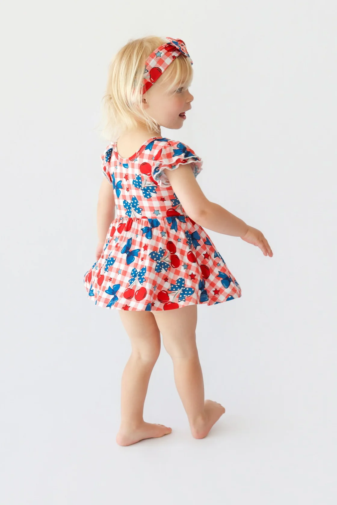 STAR-SPANGLED CHERRIES DREAM CAP SLEEVE BODYSUIT DRESS - Image 5