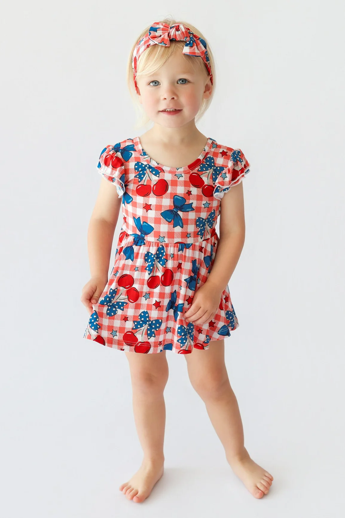 STAR-SPANGLED CHERRIES DREAM CAP SLEEVE BODYSUIT DRESS - Image 6