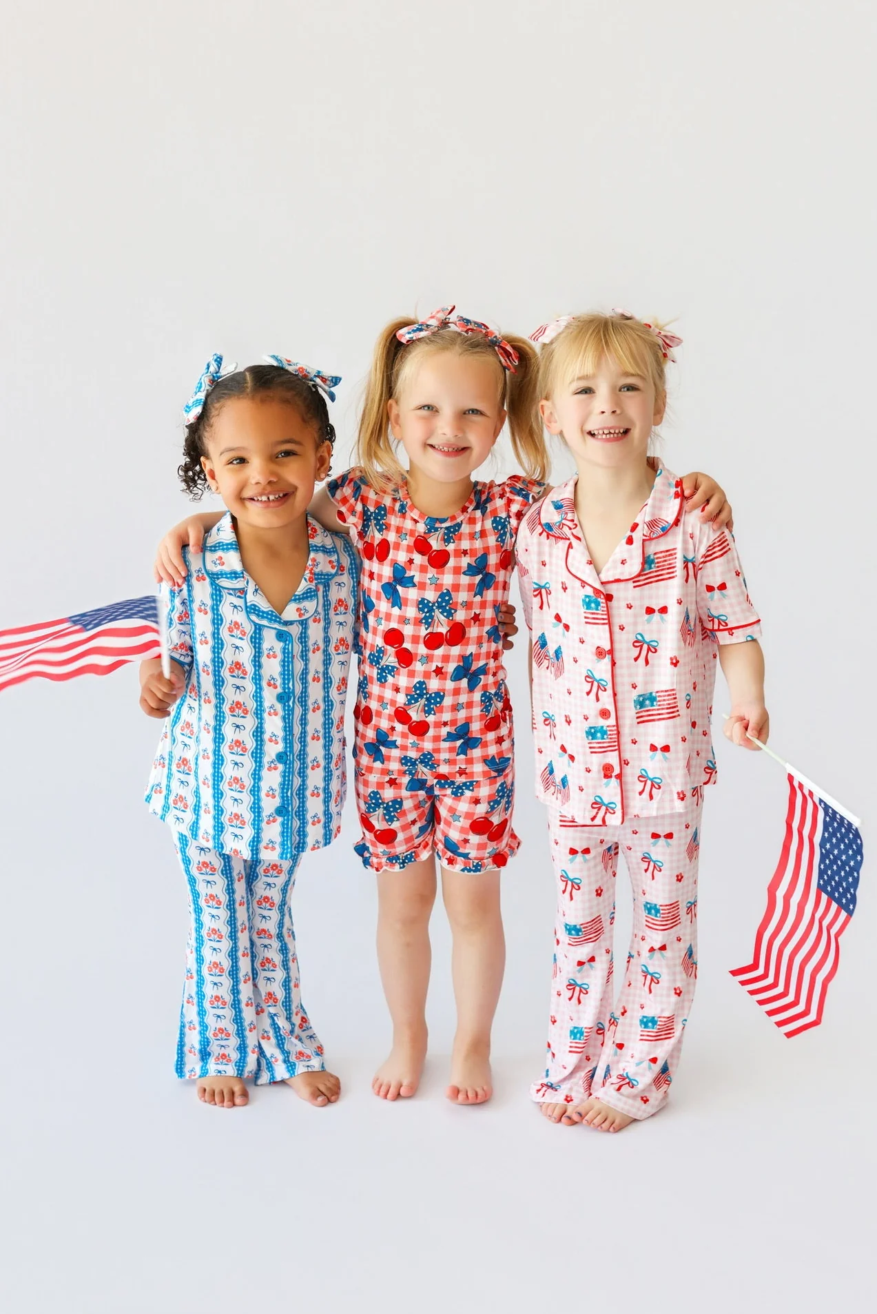 STAR-SPANGLED CHERRIES DREAM RUFFLE SHORT SET - Image 4