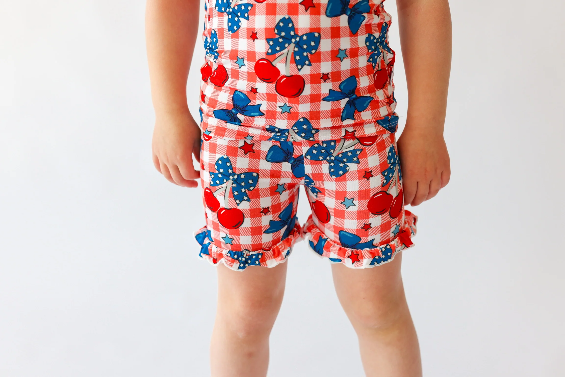 STAR-SPANGLED CHERRIES DREAM RUFFLE SHORT SET - Image 7