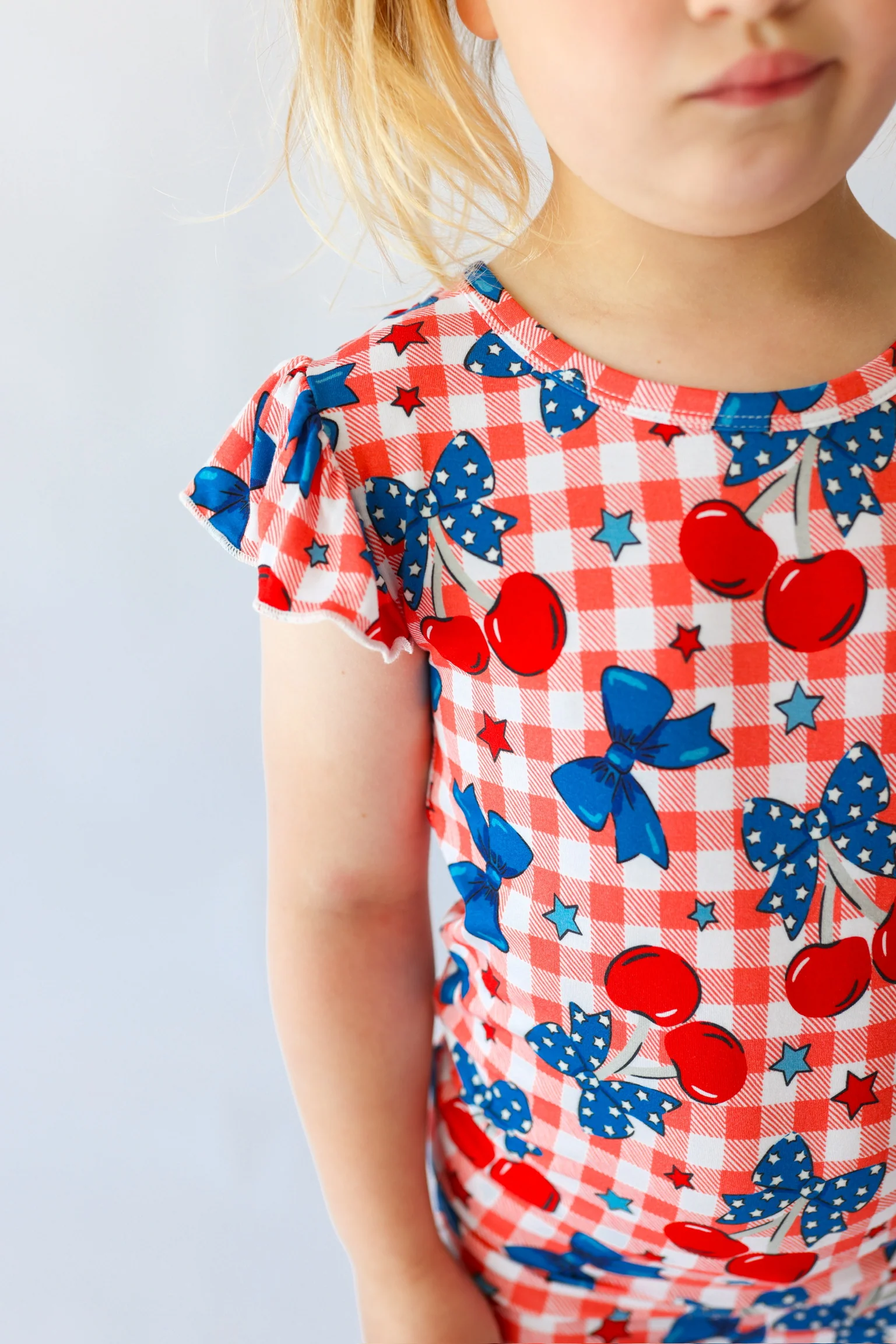 STAR-SPANGLED CHERRIES DREAM RUFFLE SHORT SET - Image 8