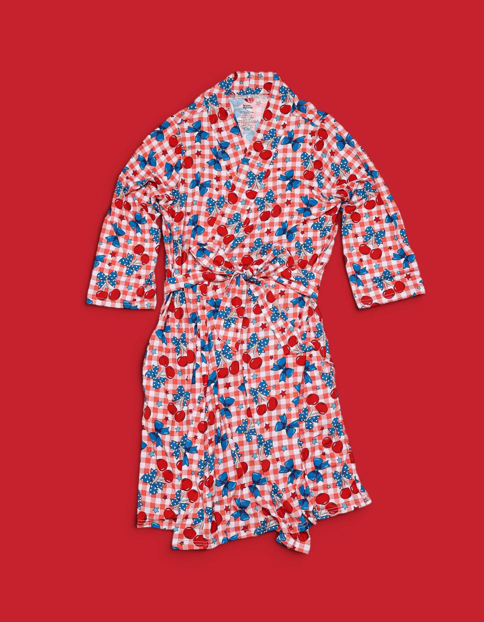 STAR-SPANGLED CHERRIES WOMEN'S DREAM ROBE - Image 2
