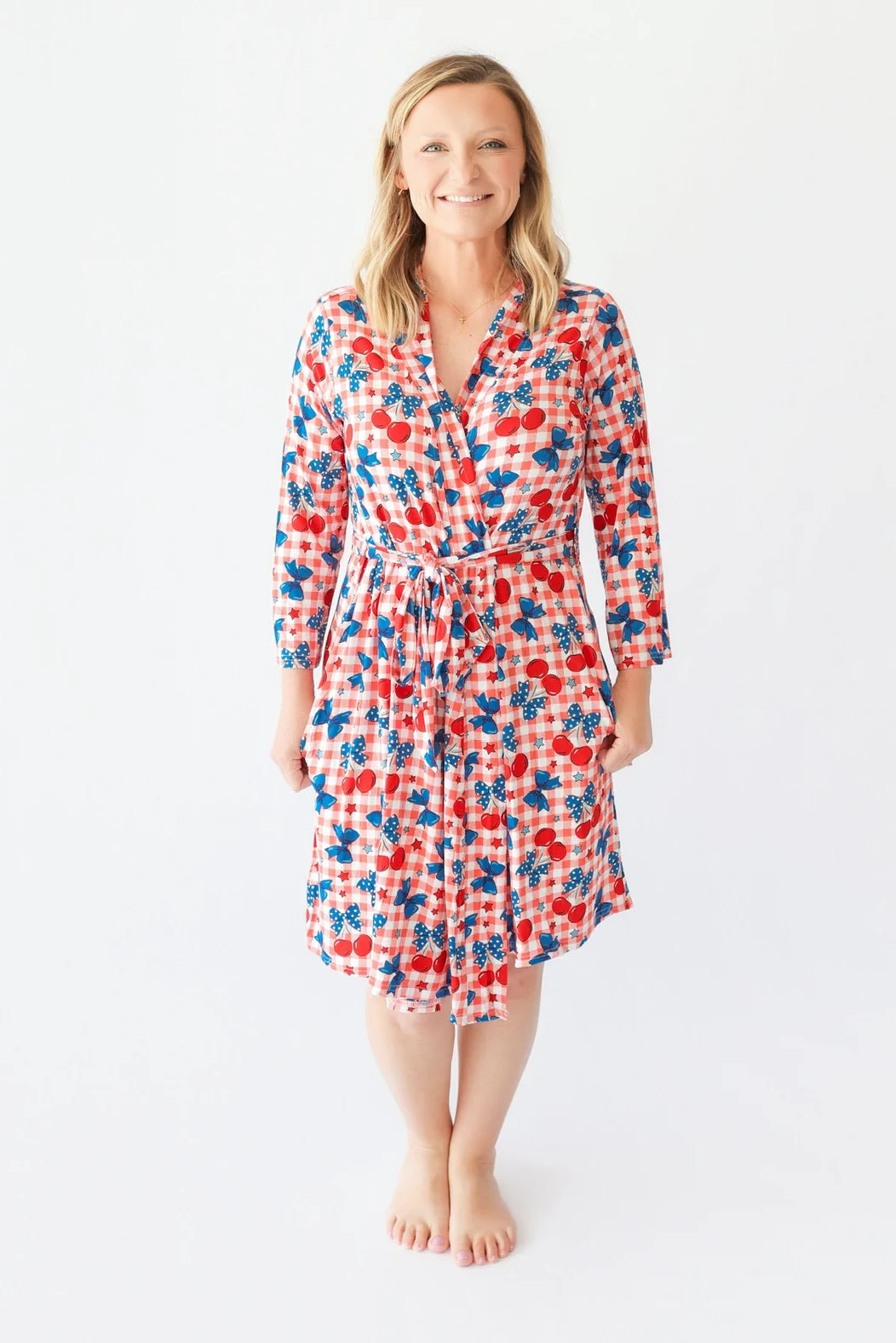 STAR-SPANGLED CHERRIES WOMEN'S DREAM ROBE - Image 6
