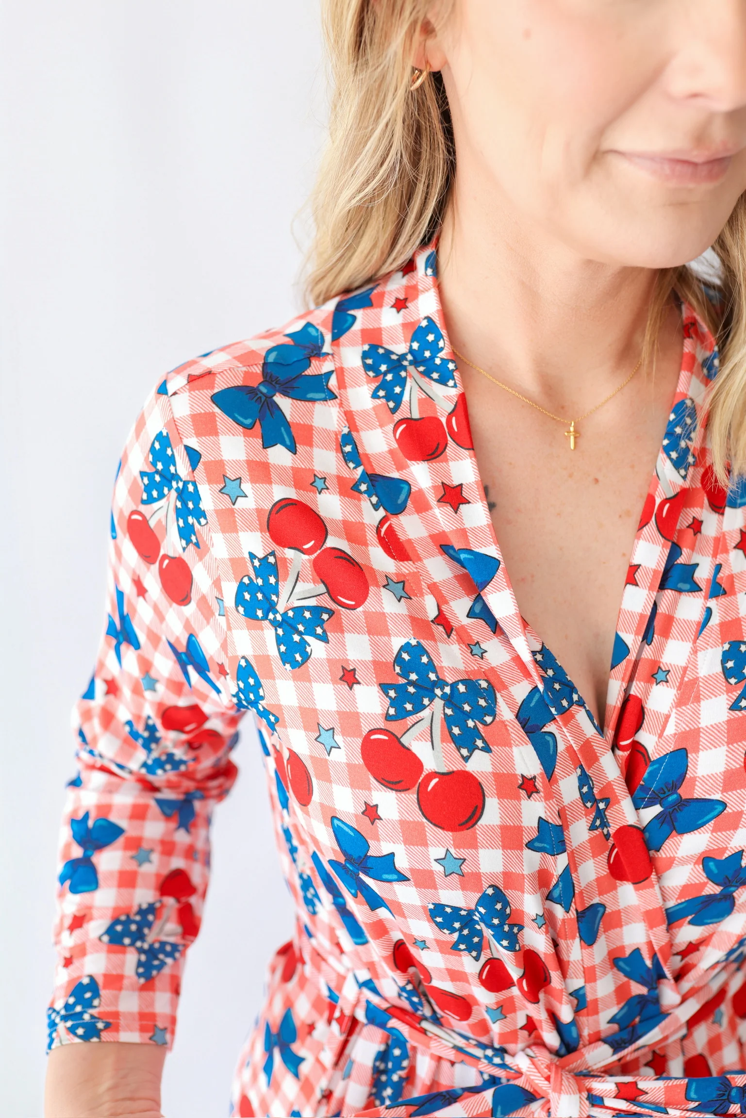 STAR-SPANGLED CHERRIES WOMEN'S DREAM ROBE - Image 7