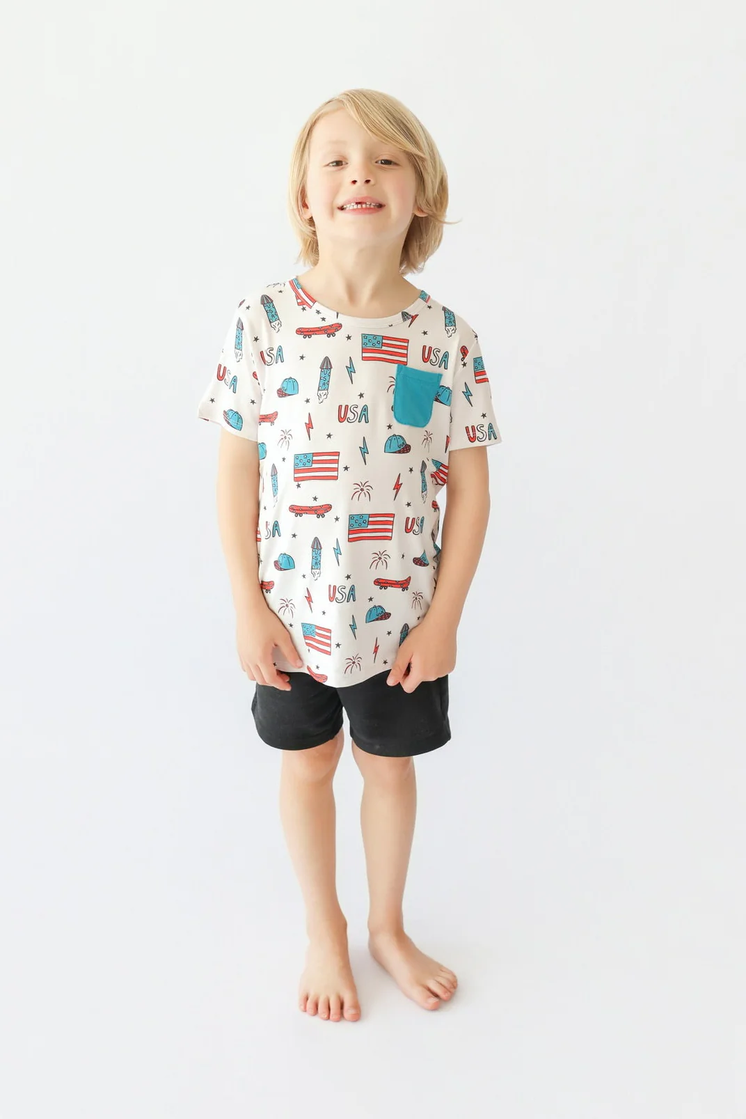 STAR-SPANGLED SKATE DREAM POCKET TEE - Image 3