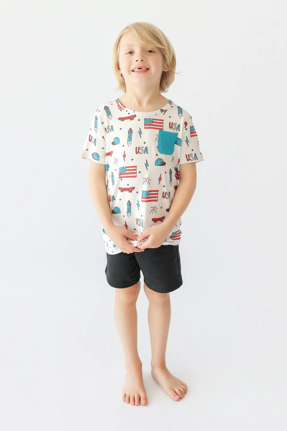 STAR-SPANGLED SKATE DREAM POCKET TEE - Image 5