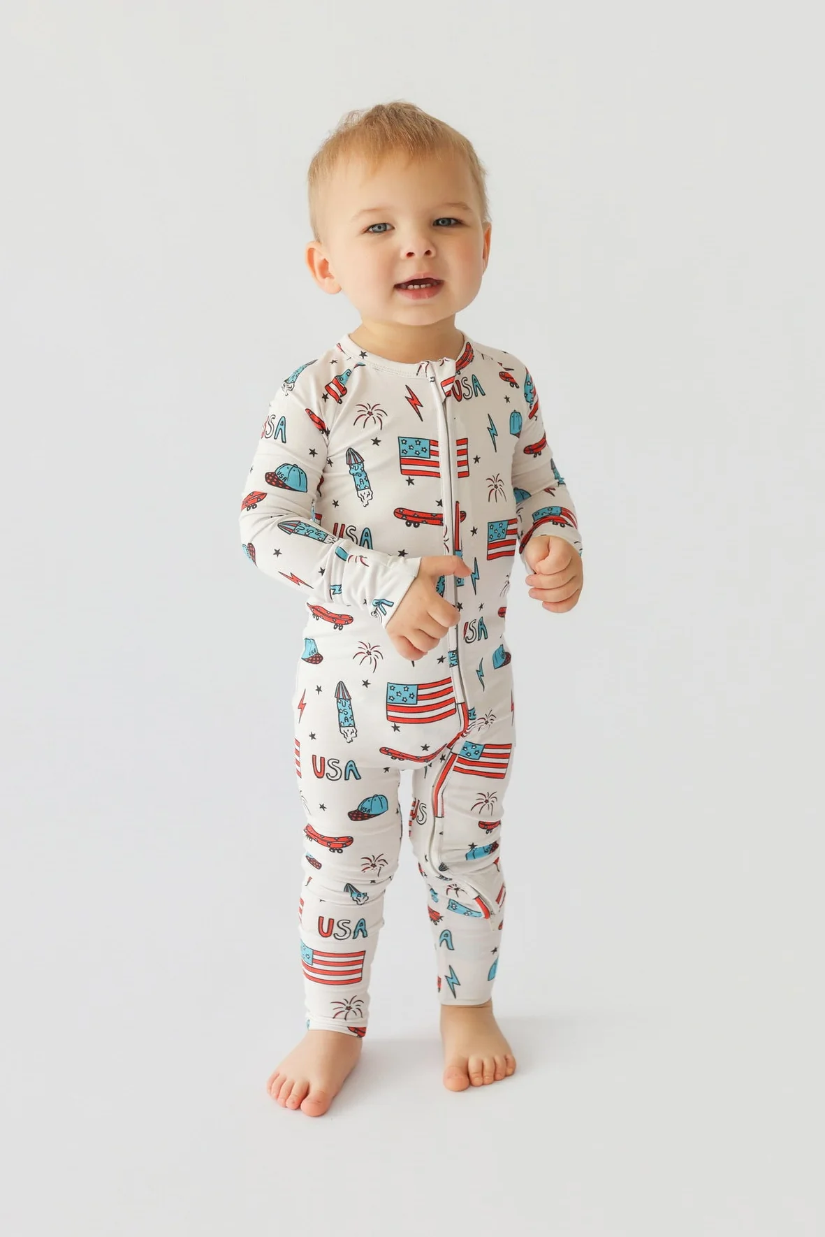 STAR-SPANGLED SKATE DREAM ROMPER