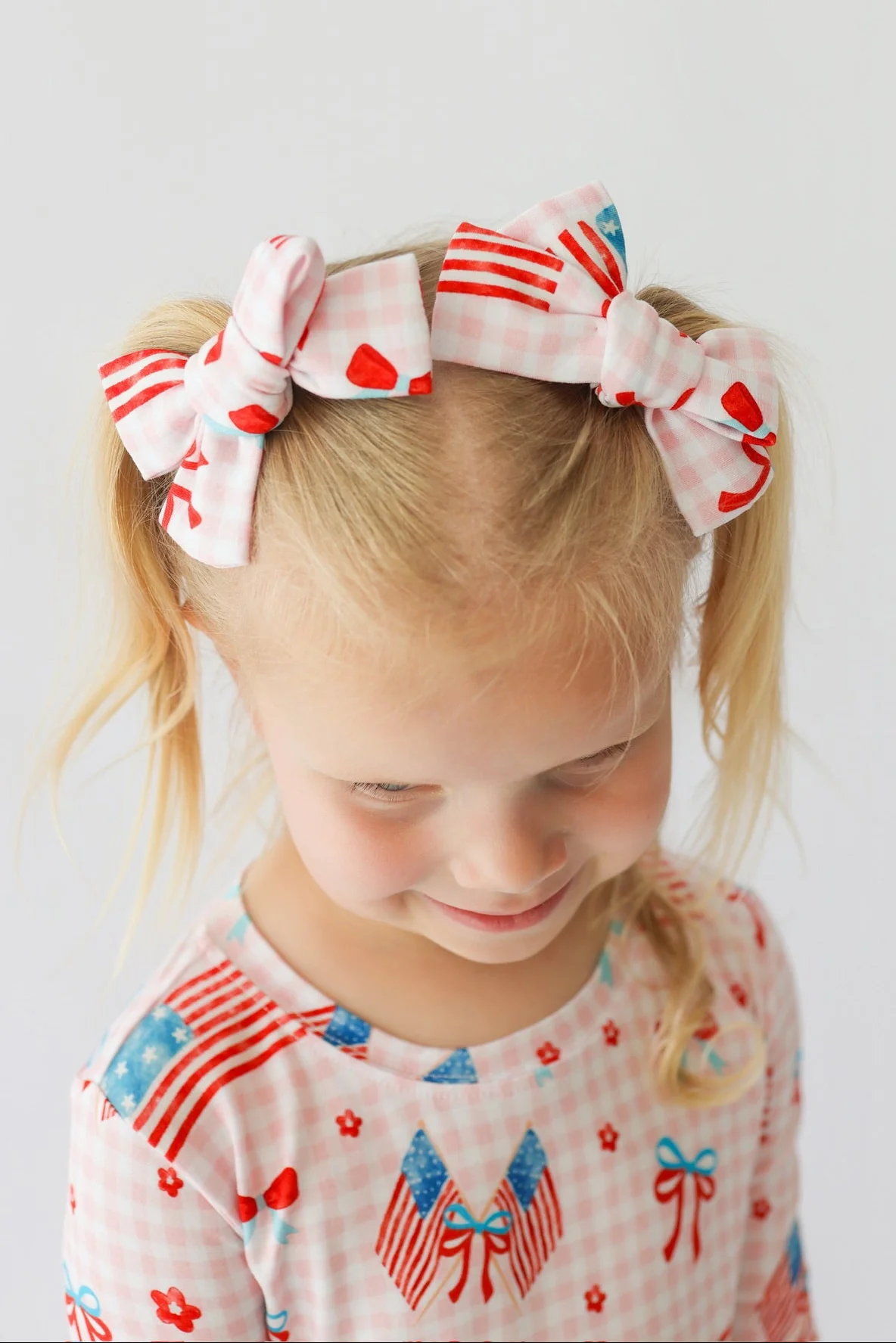 STAR-SPANGLED SWEETHEART DREAM BOW HAIR CLIPS