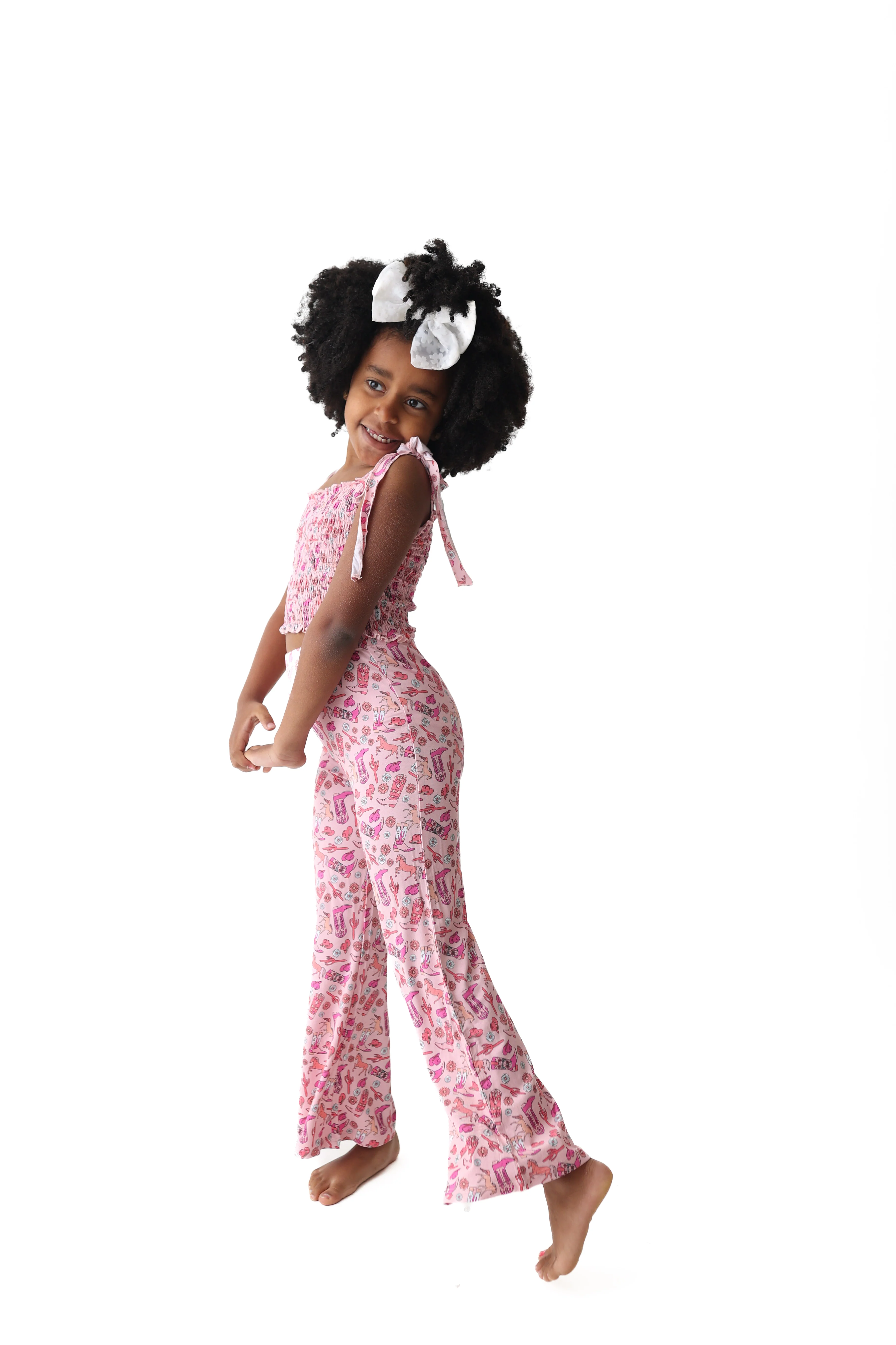 STAY WILD COWGIRL DREAM SMOCKED FLARE SET - Image 11