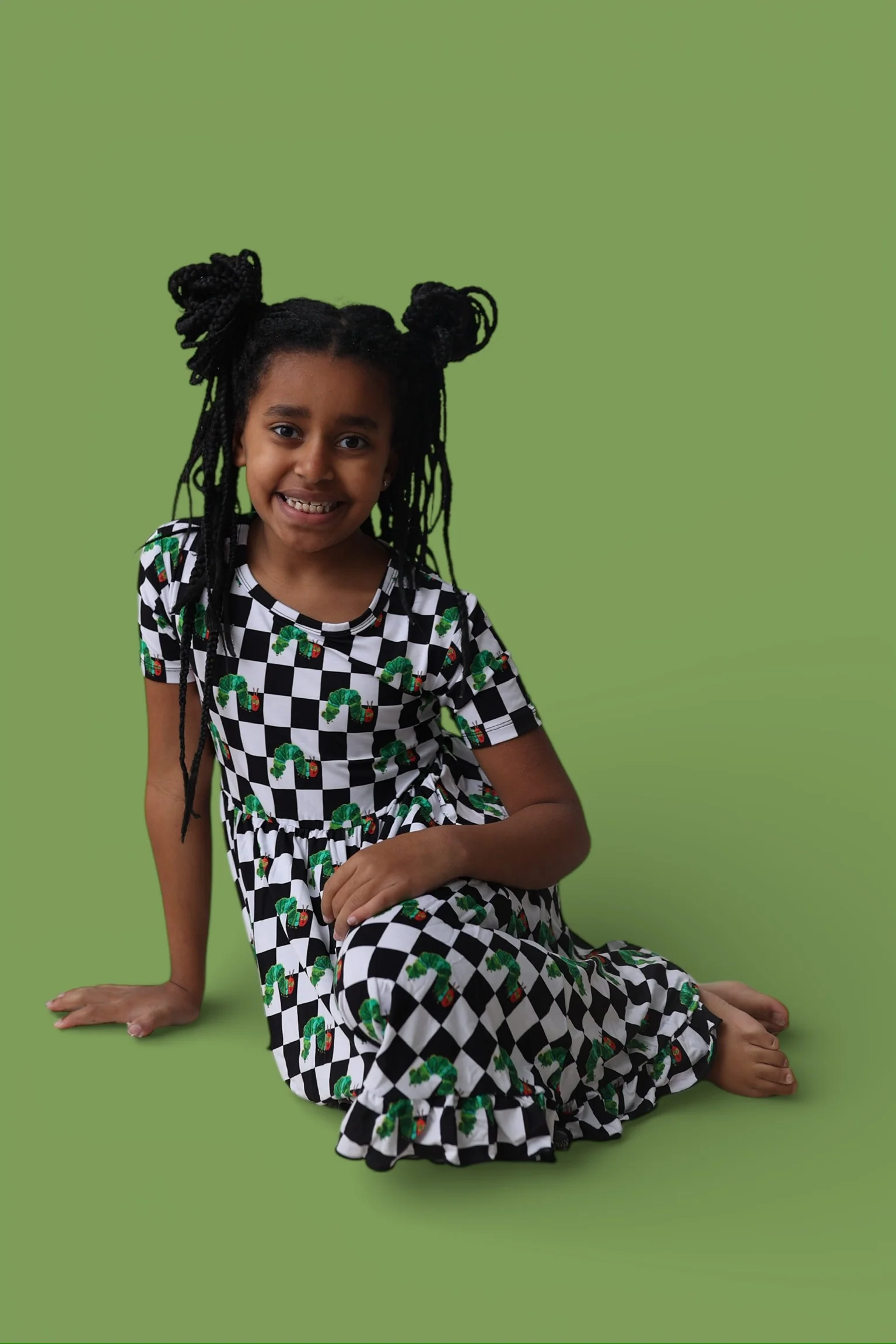 CATERPILLAR CHECK DREAM RUFFLE DRESS - Image 11