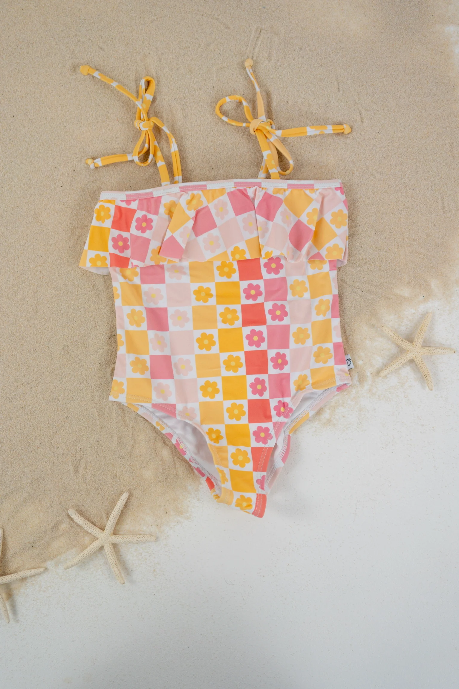 SUMMER SUNSET CHECKERS DREAM ONE PIECE SWIM SUIT - Image 10