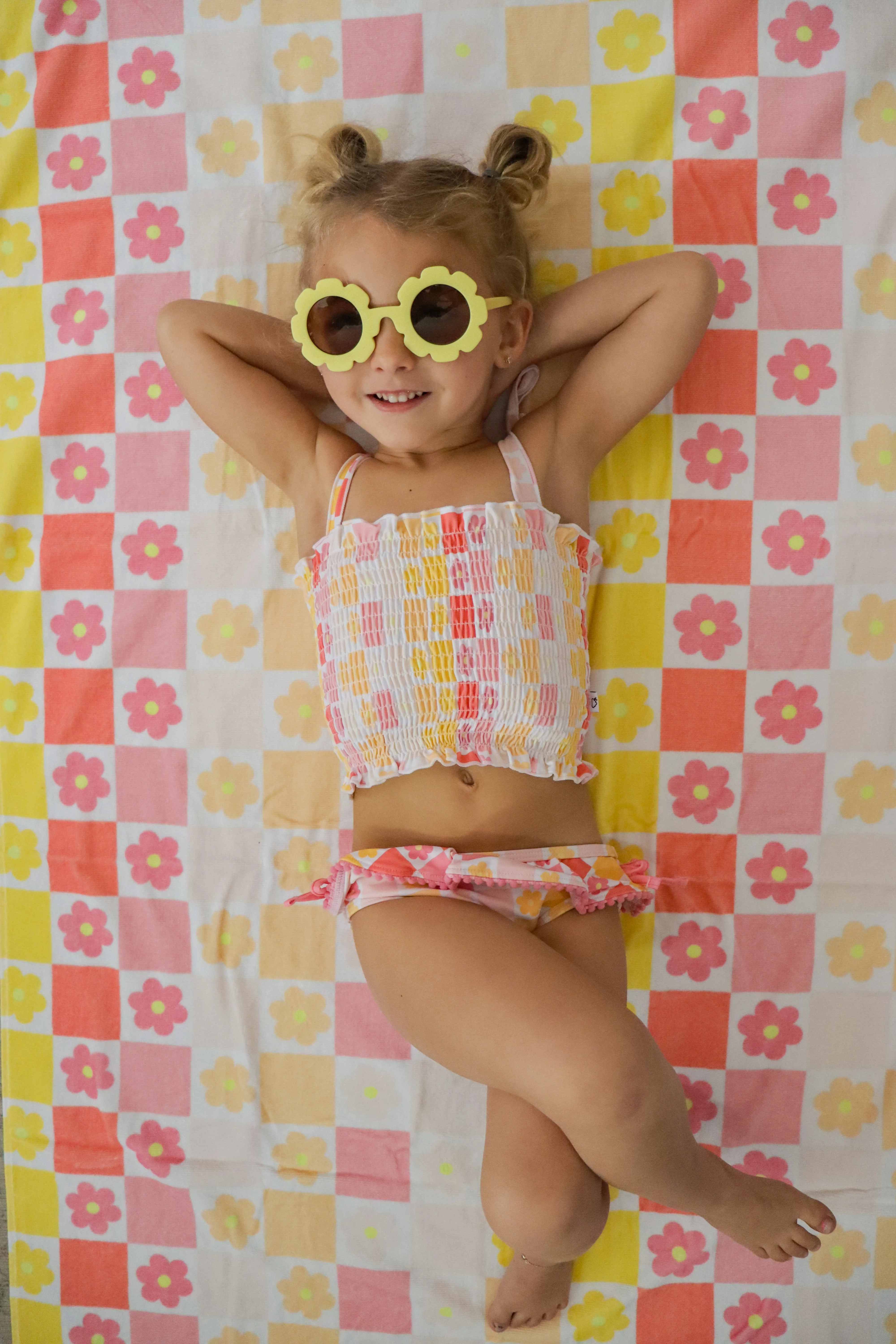 SUMMER SUNSET CHECKERS DREAM TOWEL - Image 3