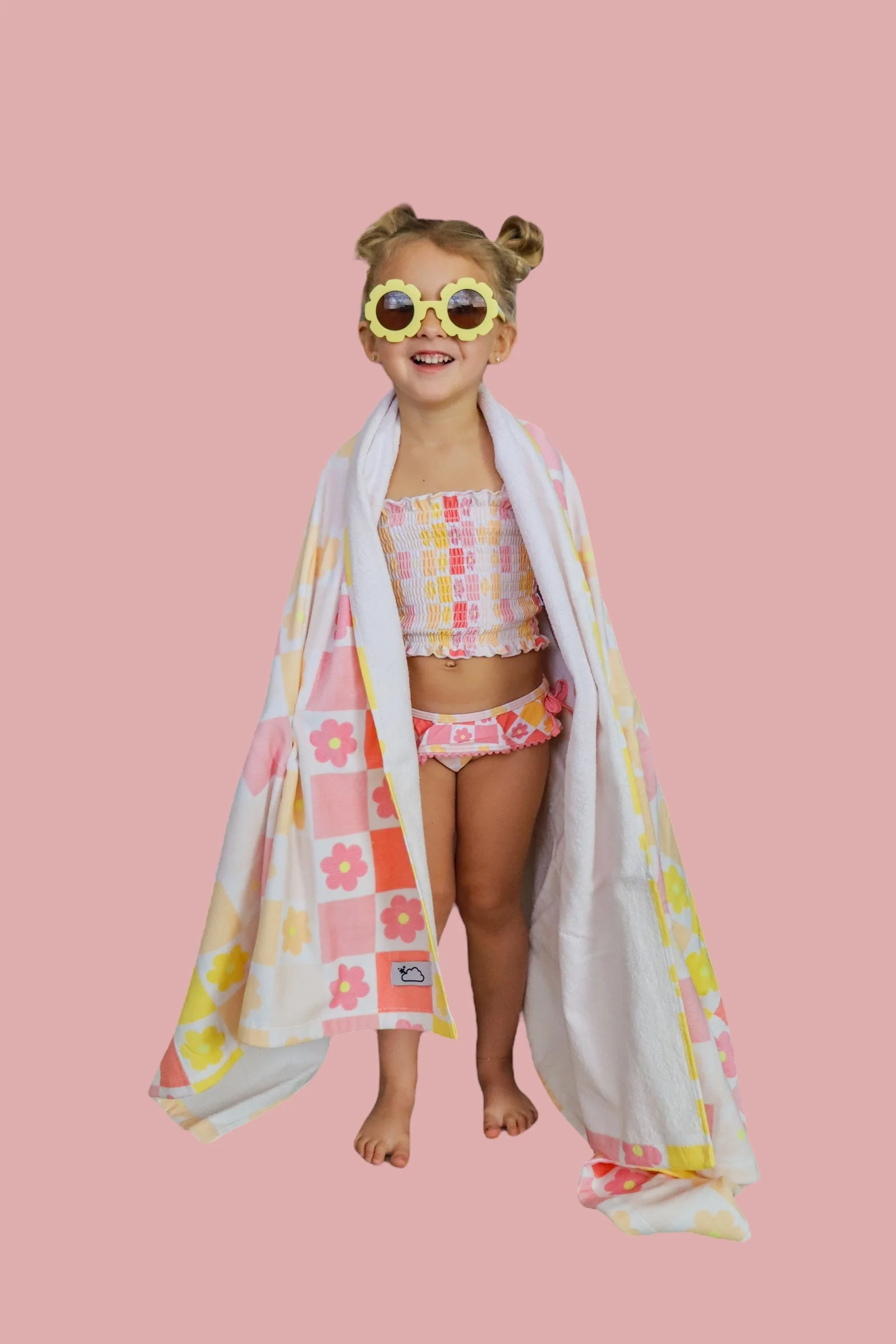SUMMER SUNSET CHECKERS DREAM TOWEL - Image 5