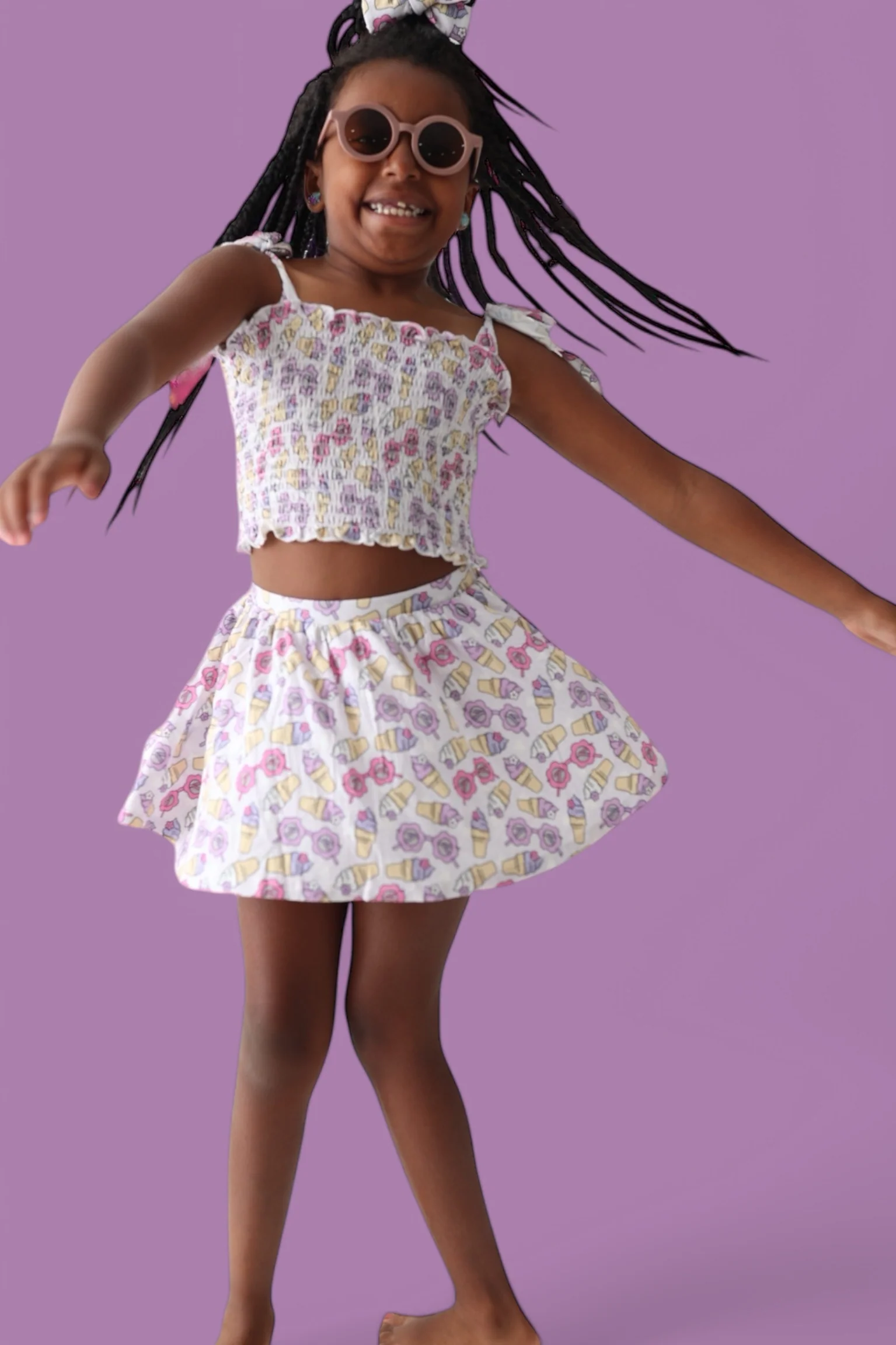 SWEET SUMMER DREAM SMOCKED SKORT SET - Image 10