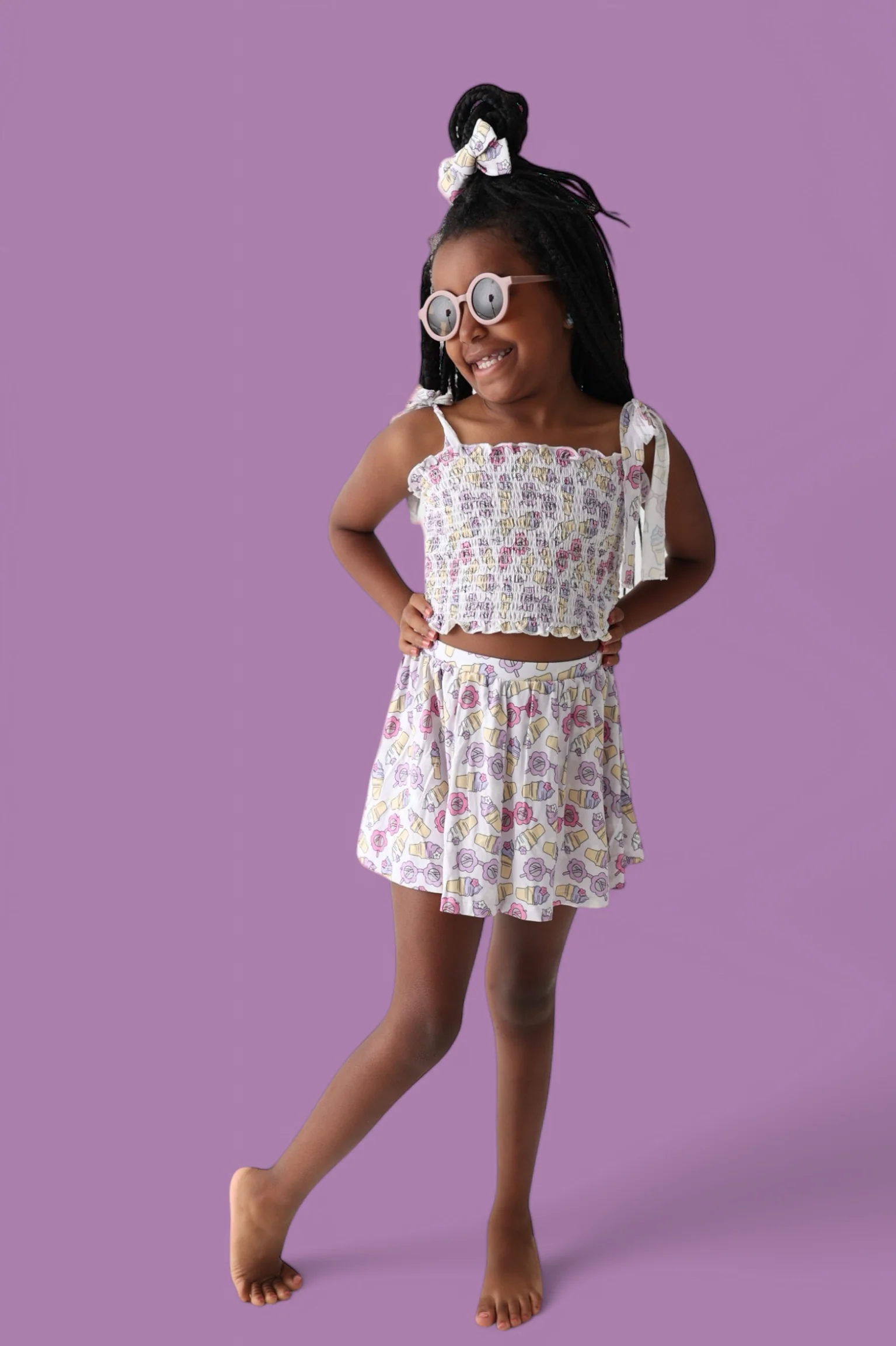 SWEET SUMMER DREAM SMOCKED SKORT SET - Image 11