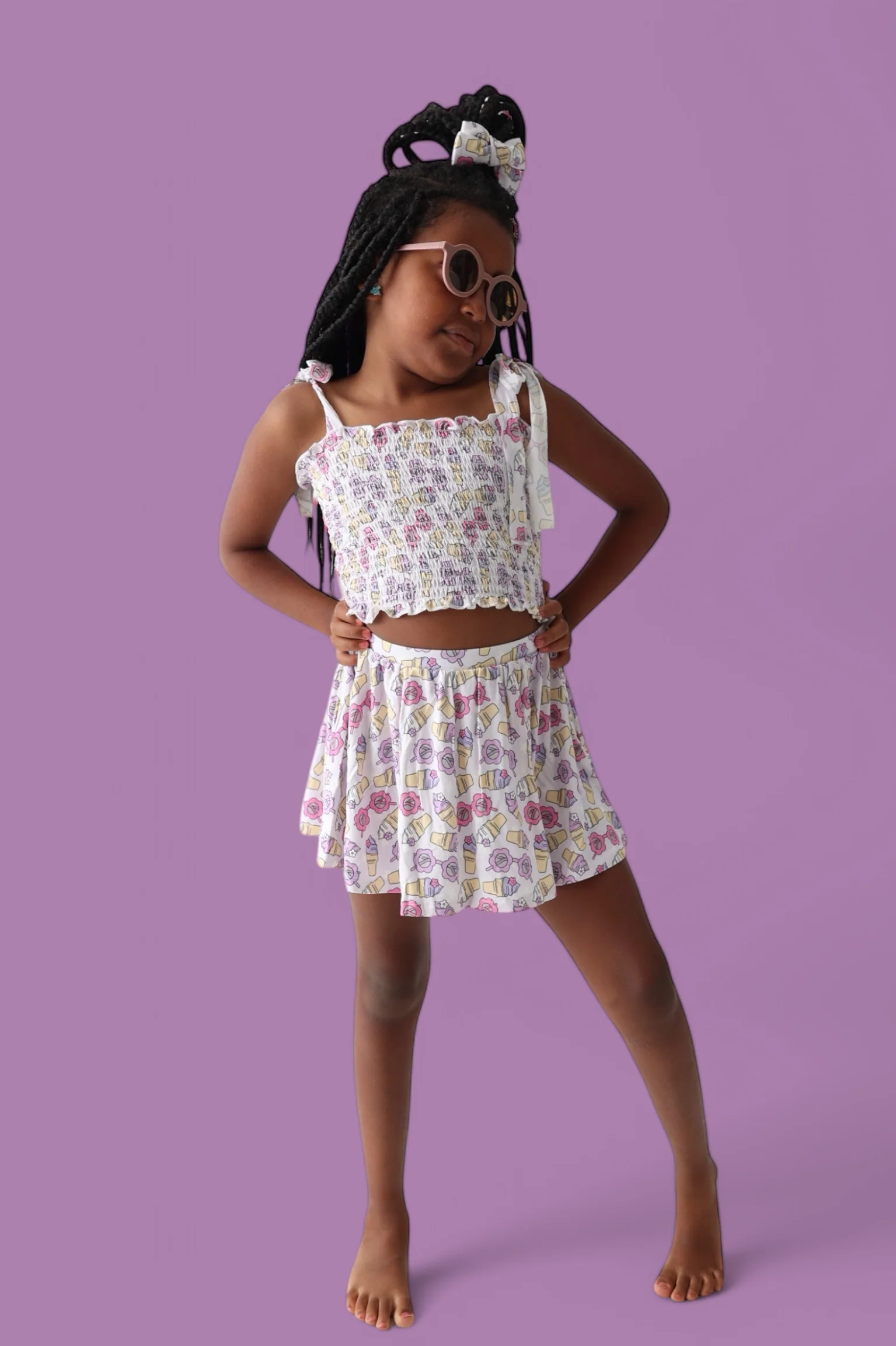 SWEET SUMMER DREAM SMOCKED SKORT SET - Image 12