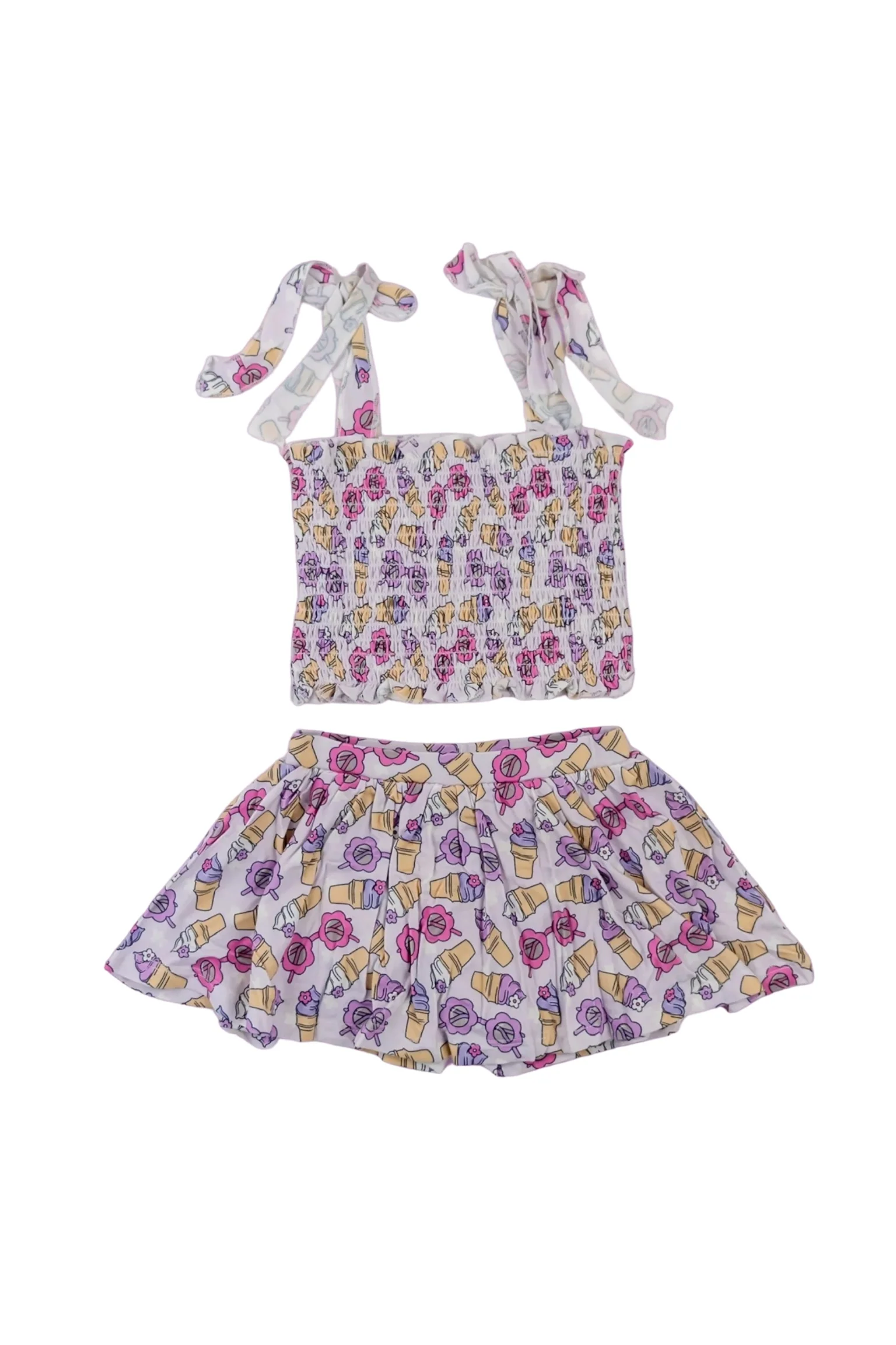 SWEET SUMMER DREAM SMOCKED SKORT SET - Image 13