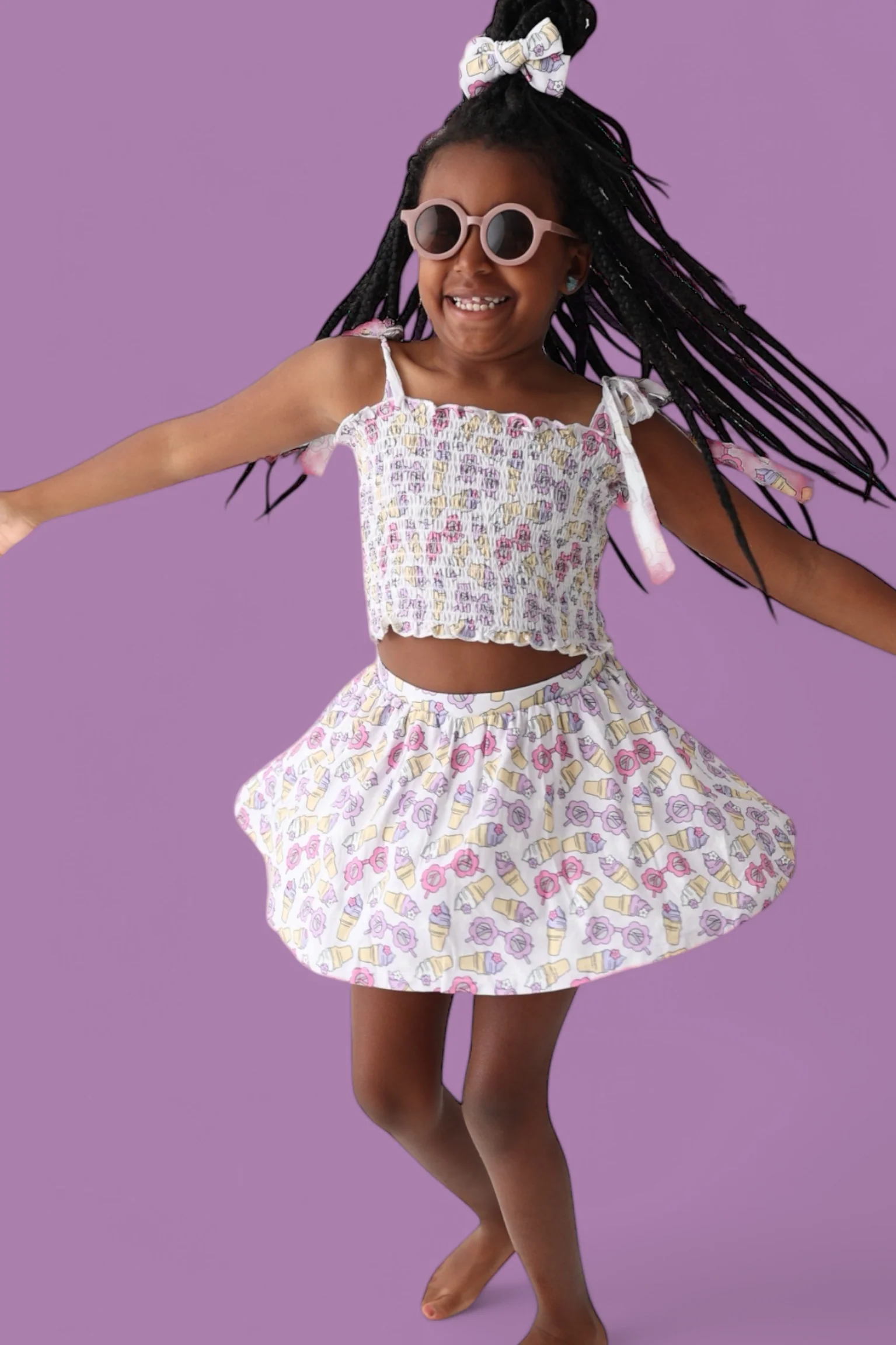 SWEET SUMMER DREAM SMOCKED SKORT SET - Image 8