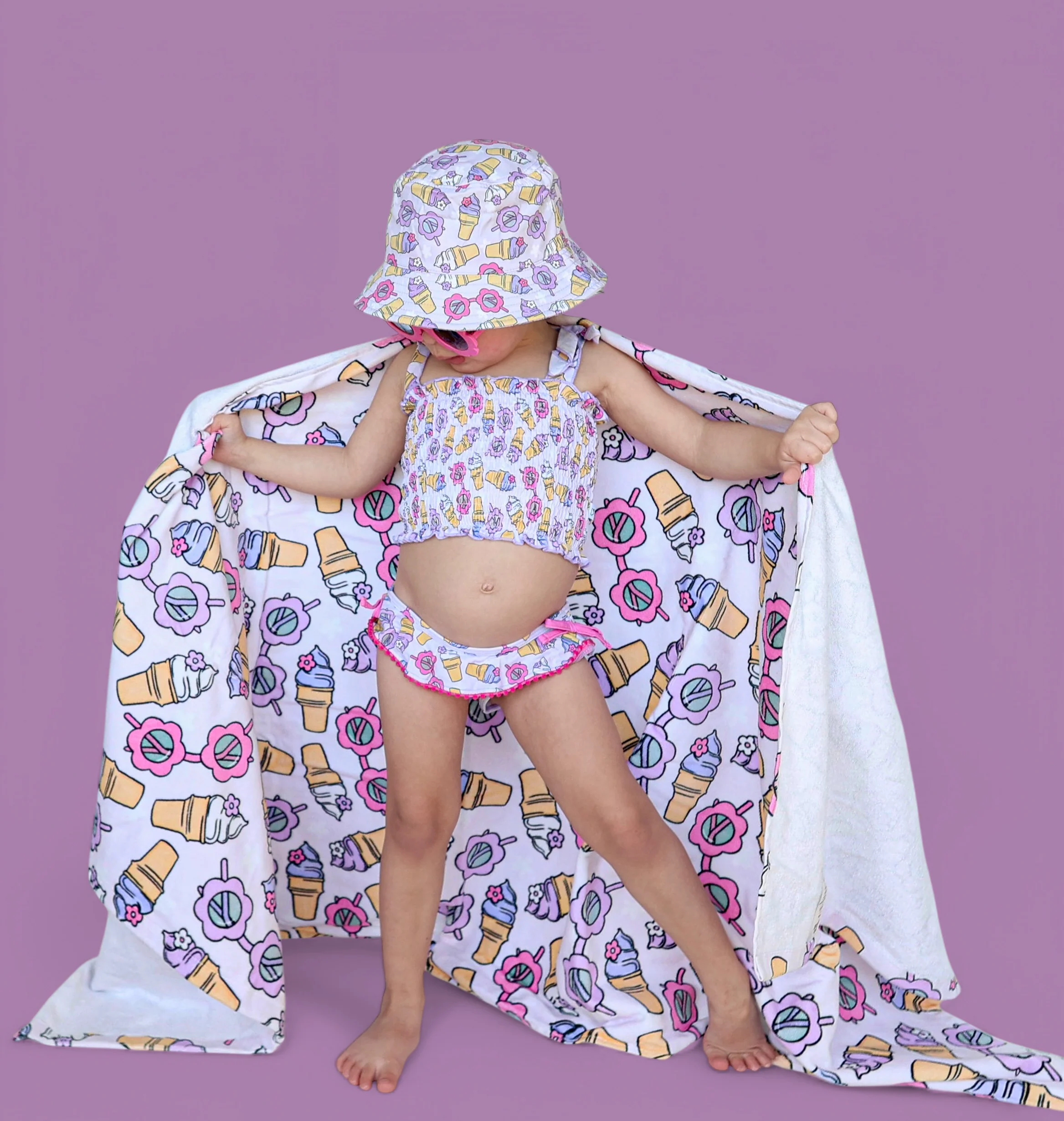 SWEET SUMMER DREAM SMOCKED TANKINI TWO PIECE SWIM SUIT - Image 3