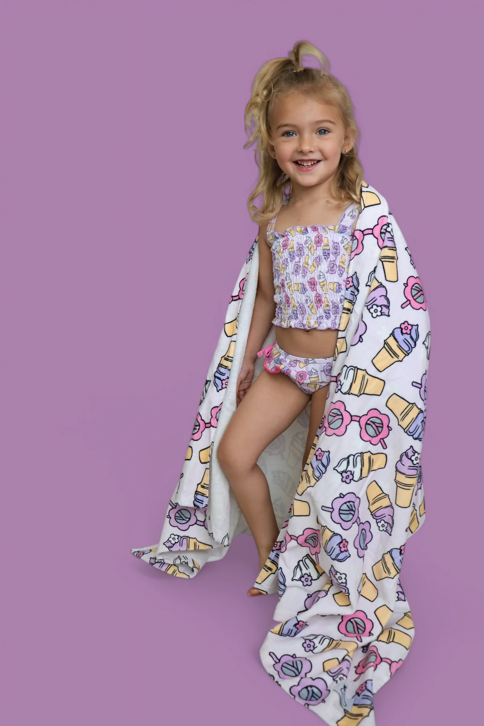 SWEET SUMMER DREAM SMOCKED TANKINI TWO PIECE SWIM SUIT - Image 4