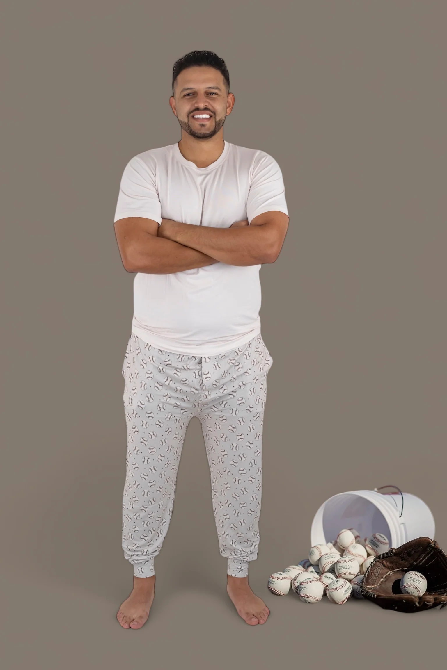 SWING FOR THE STARS SHORT SLEEVE MEN'S DREAM JOGGER SET - Image 9