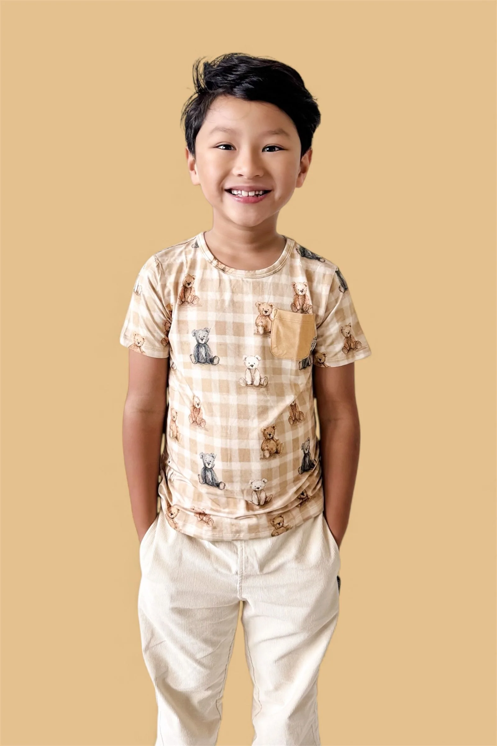 TEDDY CHECK DREAM POCKET TEE - Image 7